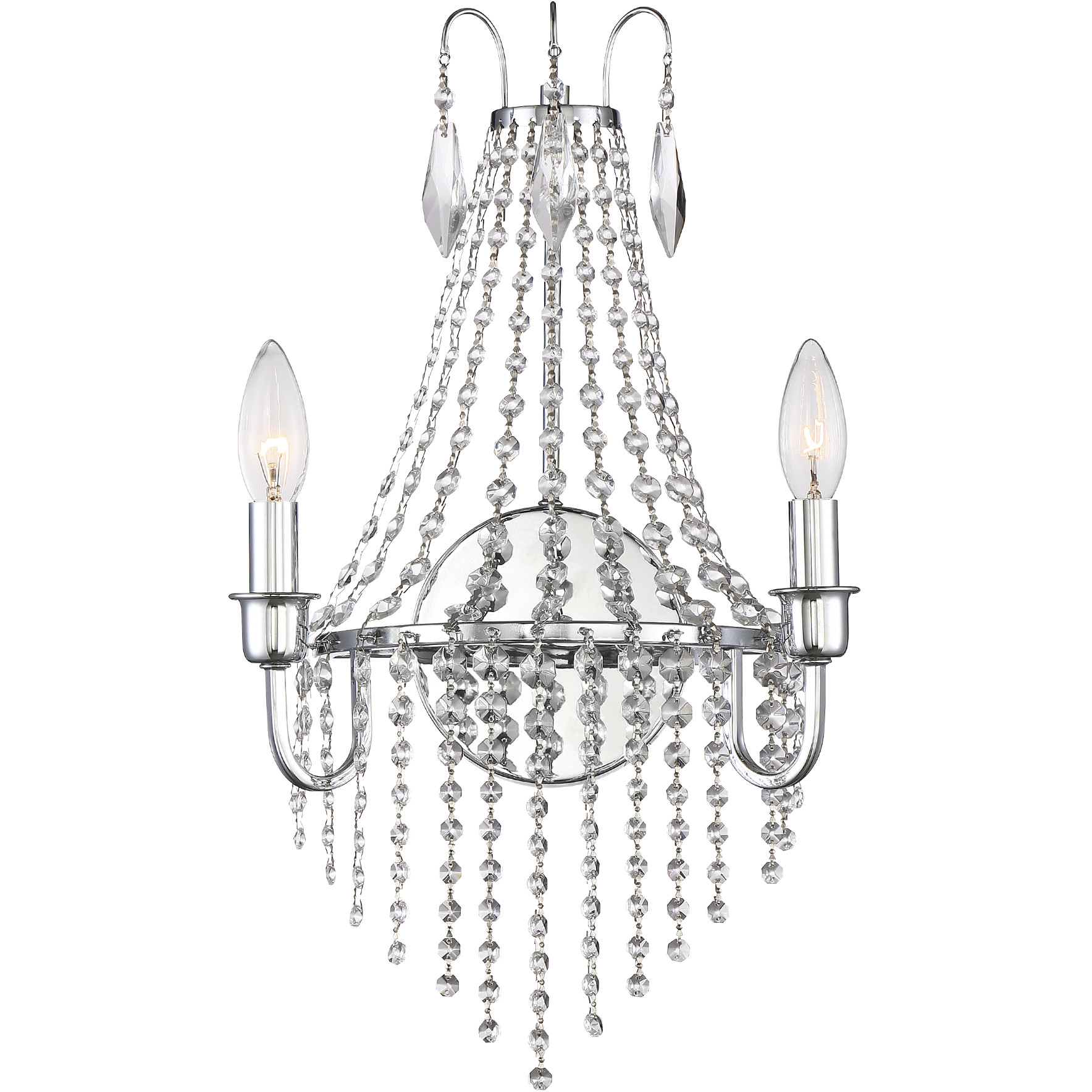 Maisie 2 Light 11 inch Chrome Wall Sconce Wall Light