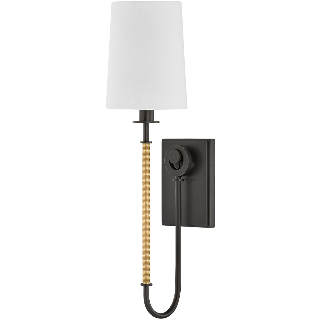 Glenmont Wall Sconce Wall Light in Aged Brass and Distressed Bronze