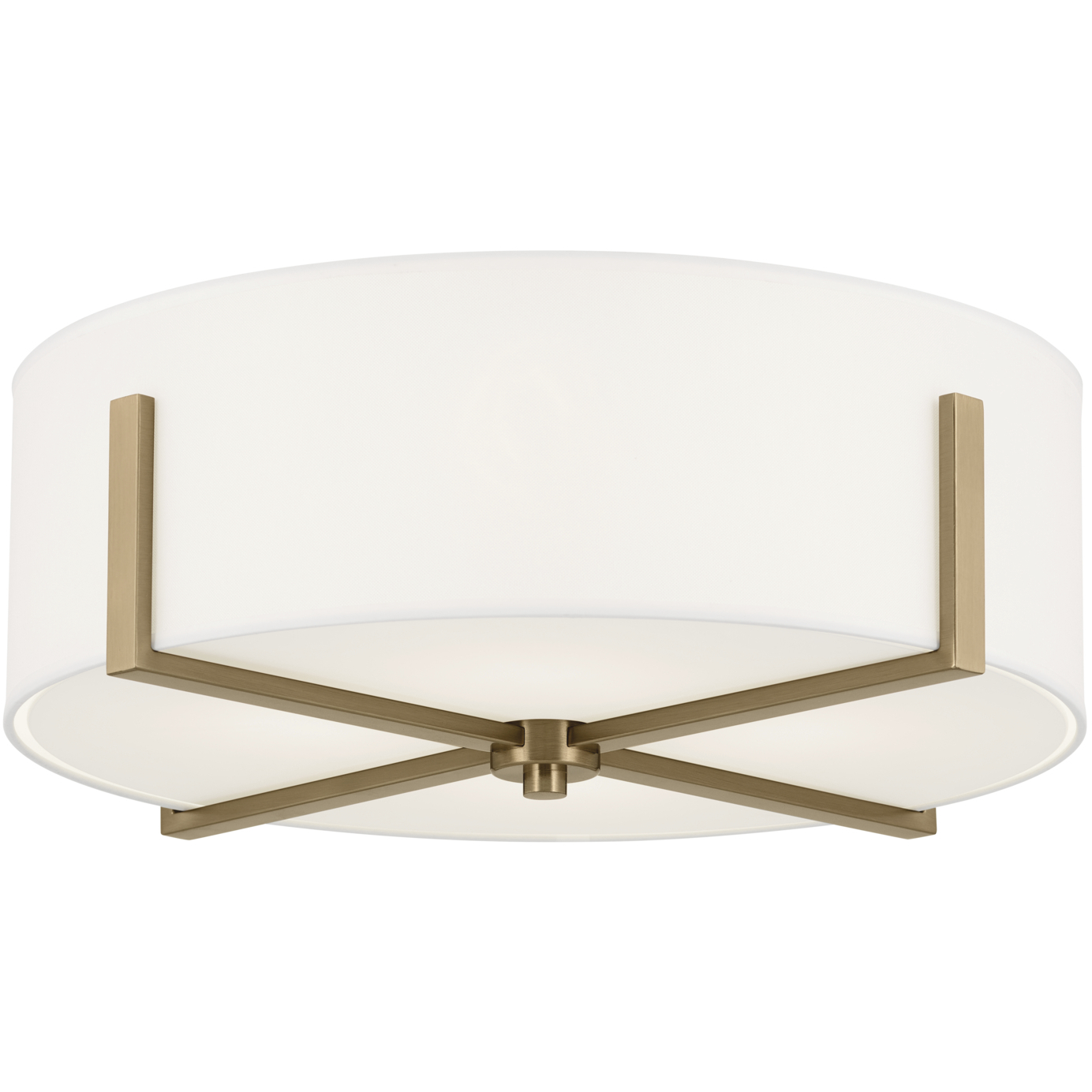 Malen LED 20 inch Champagne Bronze Flush Mount Ceiling Light
