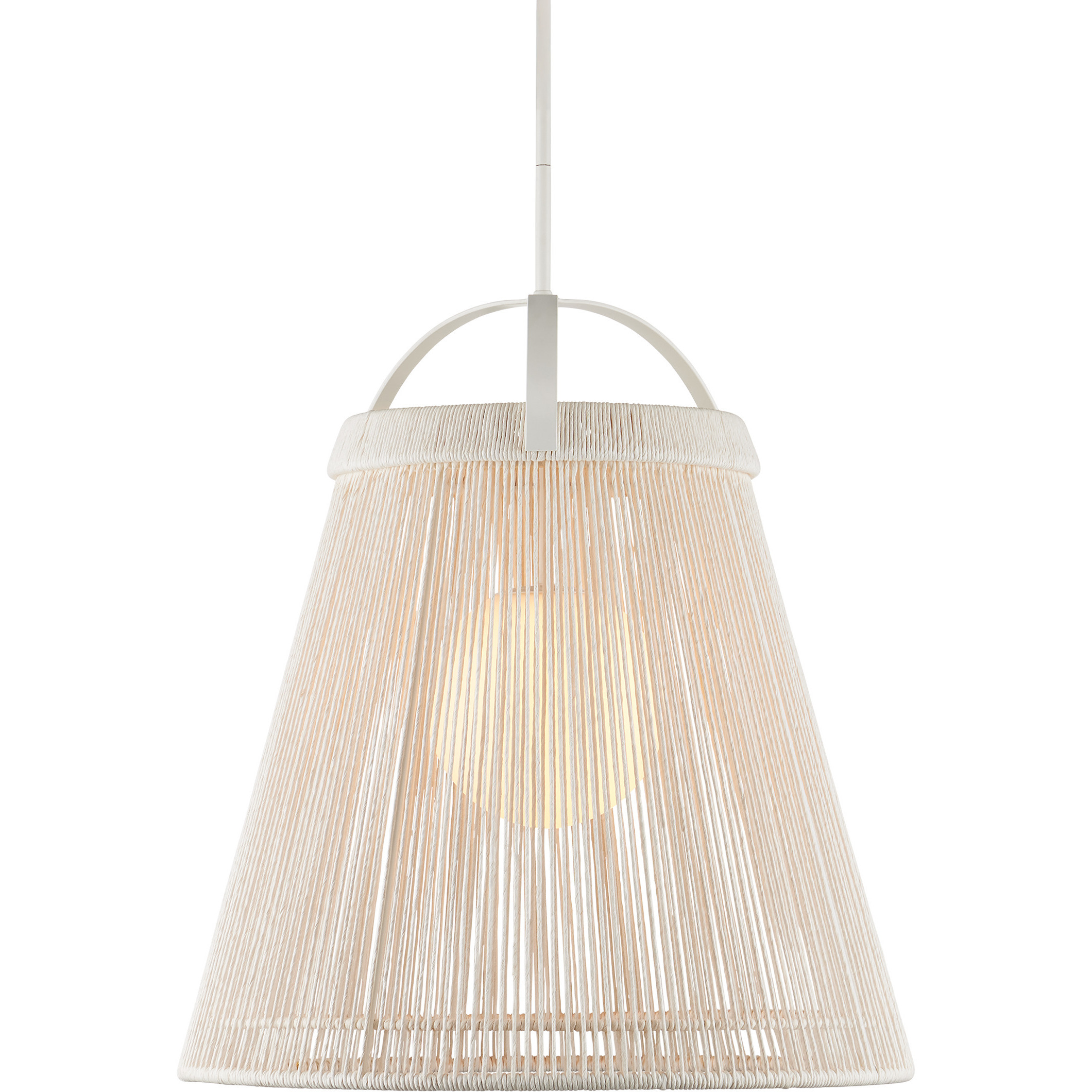 Parnell 1 Light 24 inch Gesso White Pendant Ceiling Light, Medium