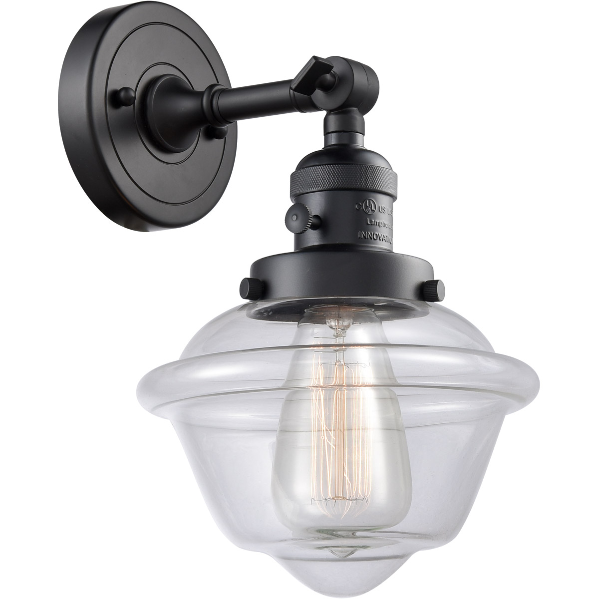 Franklin Restoration Small Oxford LED 7.5 inch Matte Black Sconce Wall Light, Franklin Restoration
