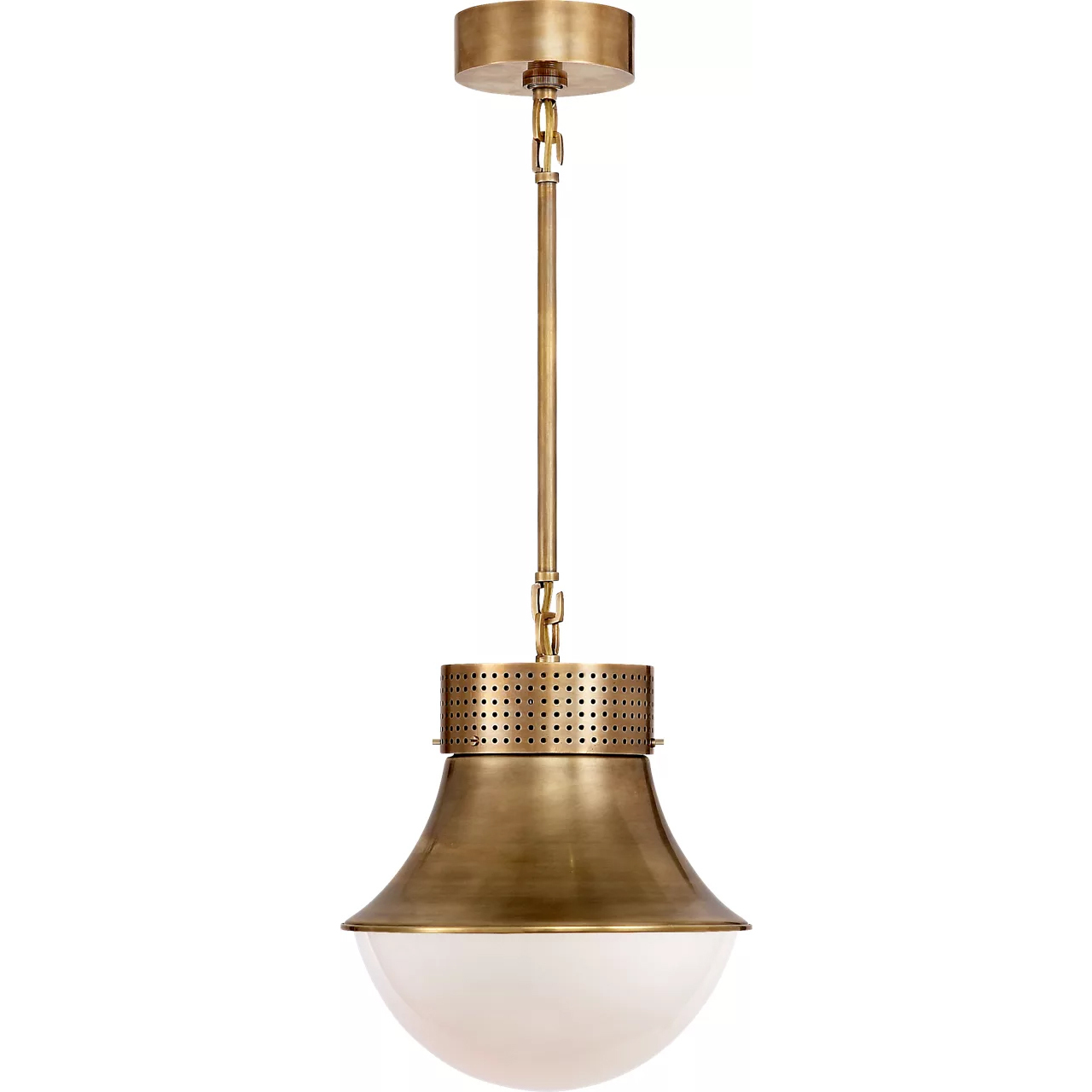 Kelly Wearstler Precision 1 Light 10 inch Antique-Burnished Brass Pendant Ceiling Light, Small