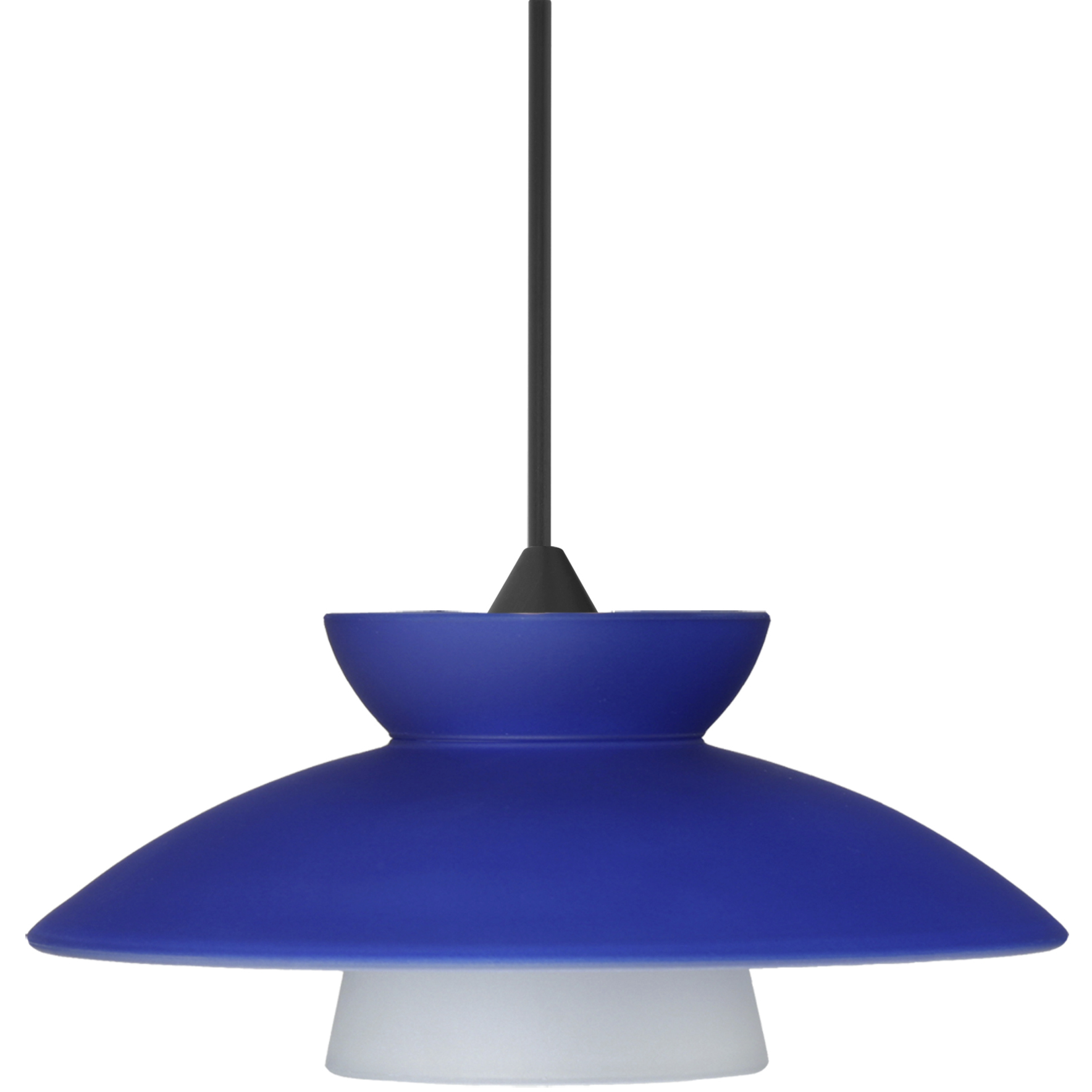 Trilo 7 LED Black Cord Pendant Ceiling Light