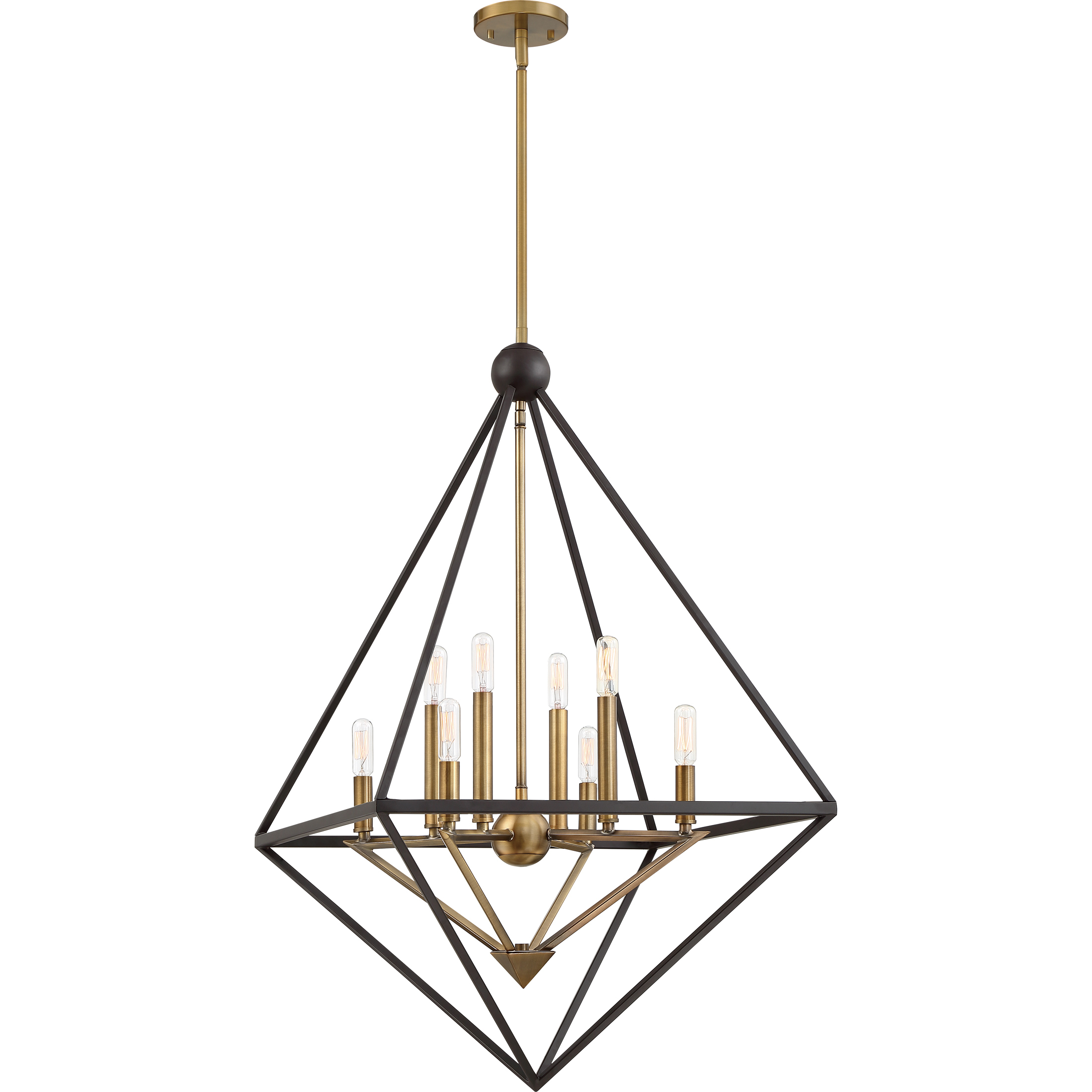 Louvre 8 Light 29 inch Western Bronze Foyer Chandelier Ceiling Light