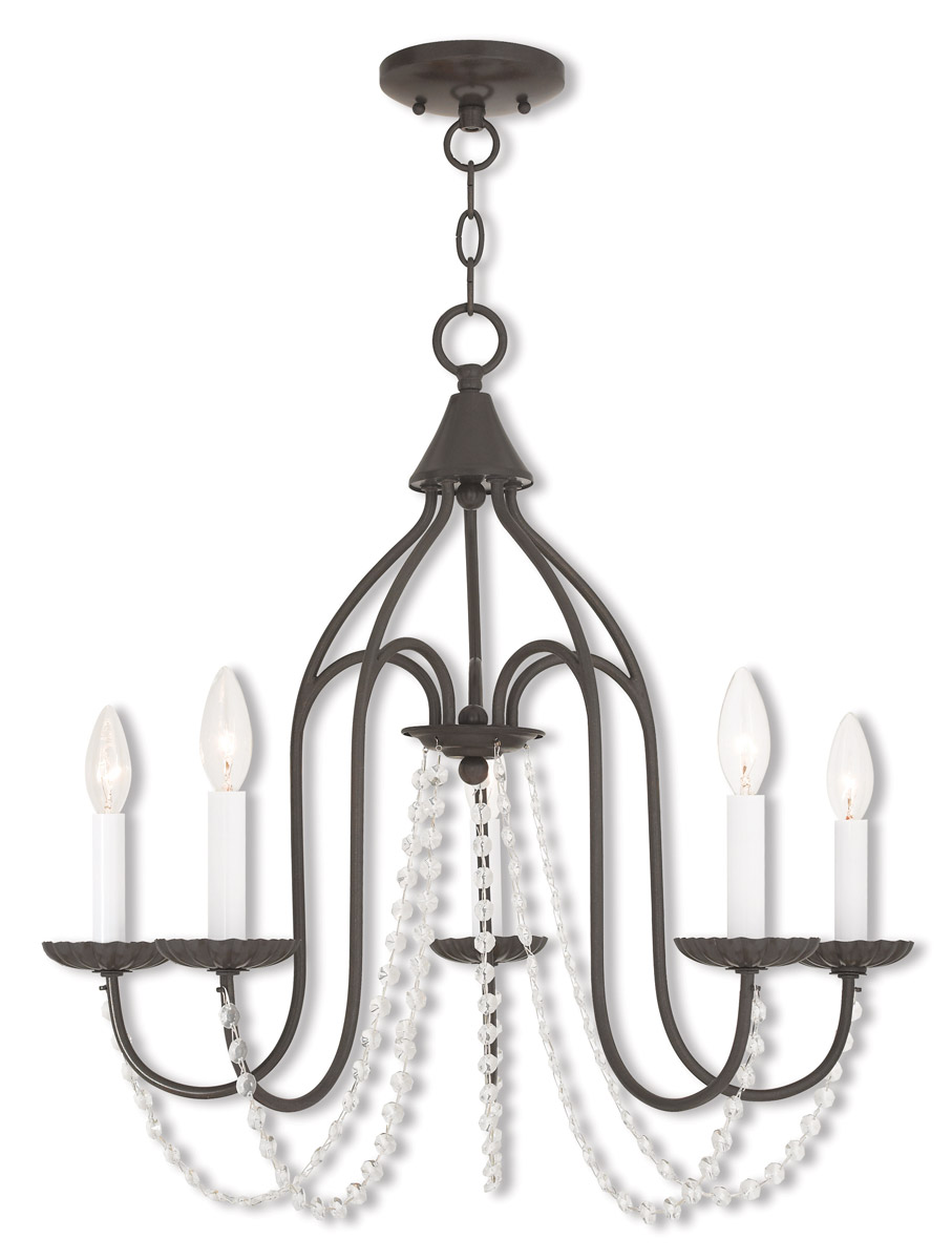 Alessia 5 Light 24 inch English Bronze Chandelier Ceiling Light