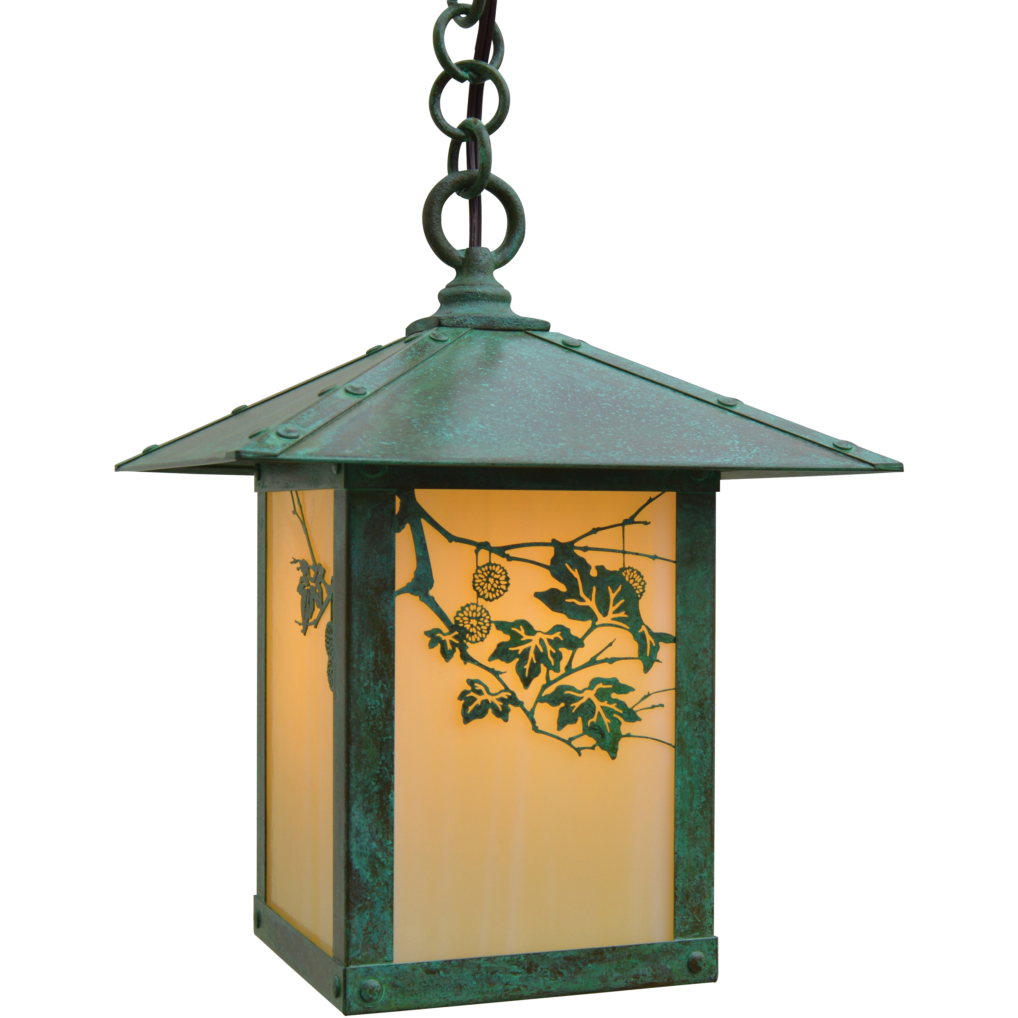 Evergreen 1 Light 9 inch Verdigris Patina Pendant Ceiling Light in Off White, Sycamore Filigree
