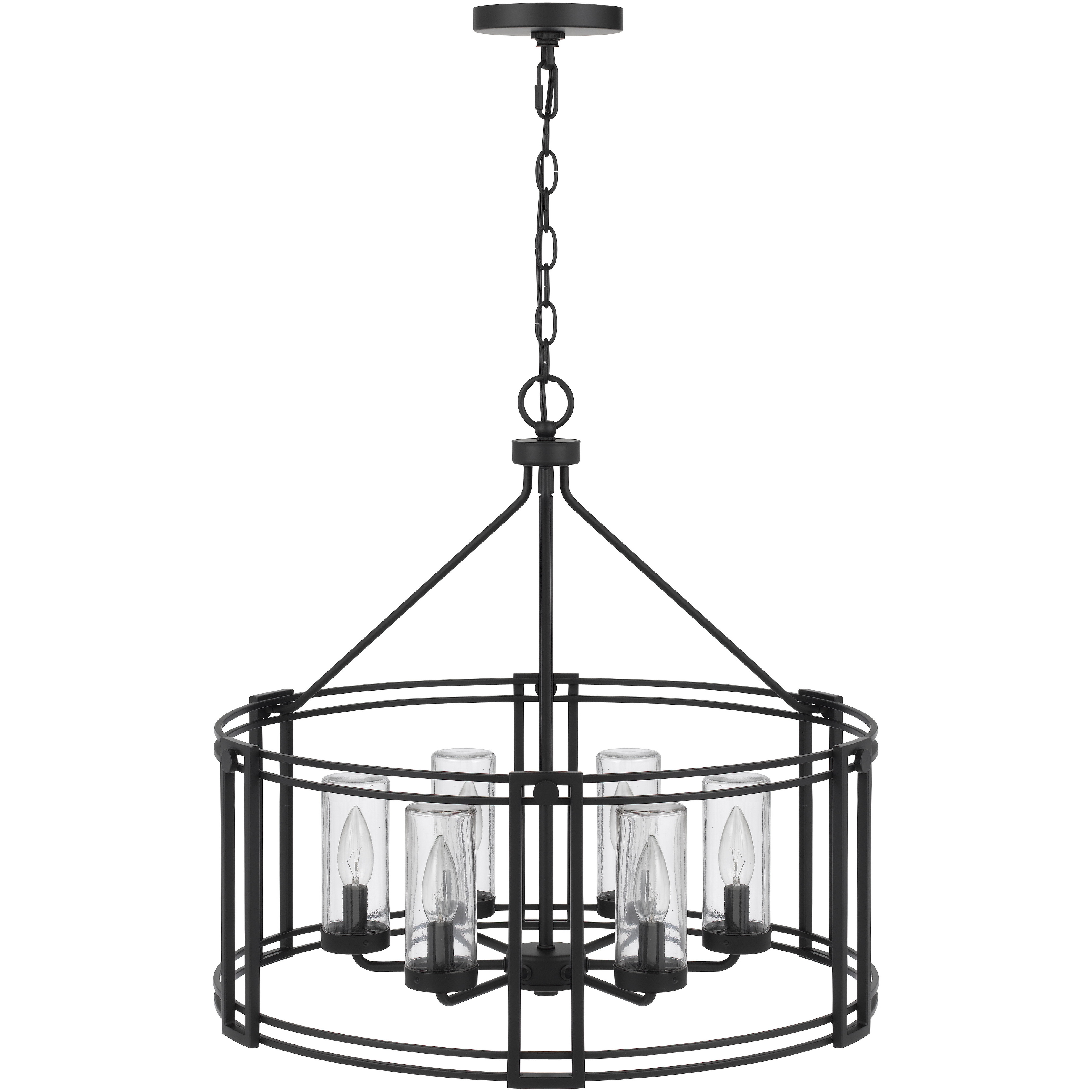 Luton 6 Light 23.62 inch Iron Chandelier Ceiling Light
