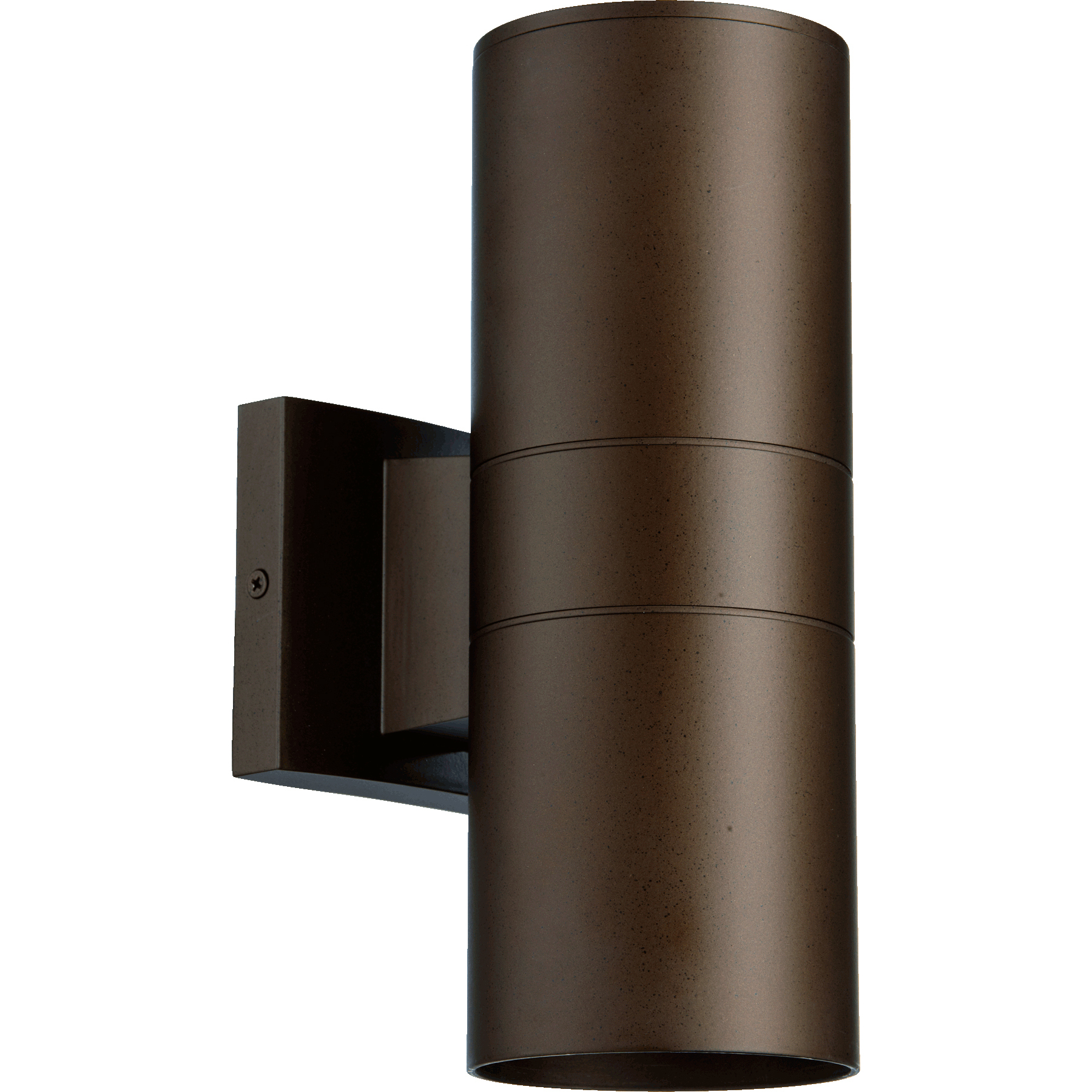 Cylinder 2 Light 11.5 inch Oiled Bronze Outdoor Wall Mount
