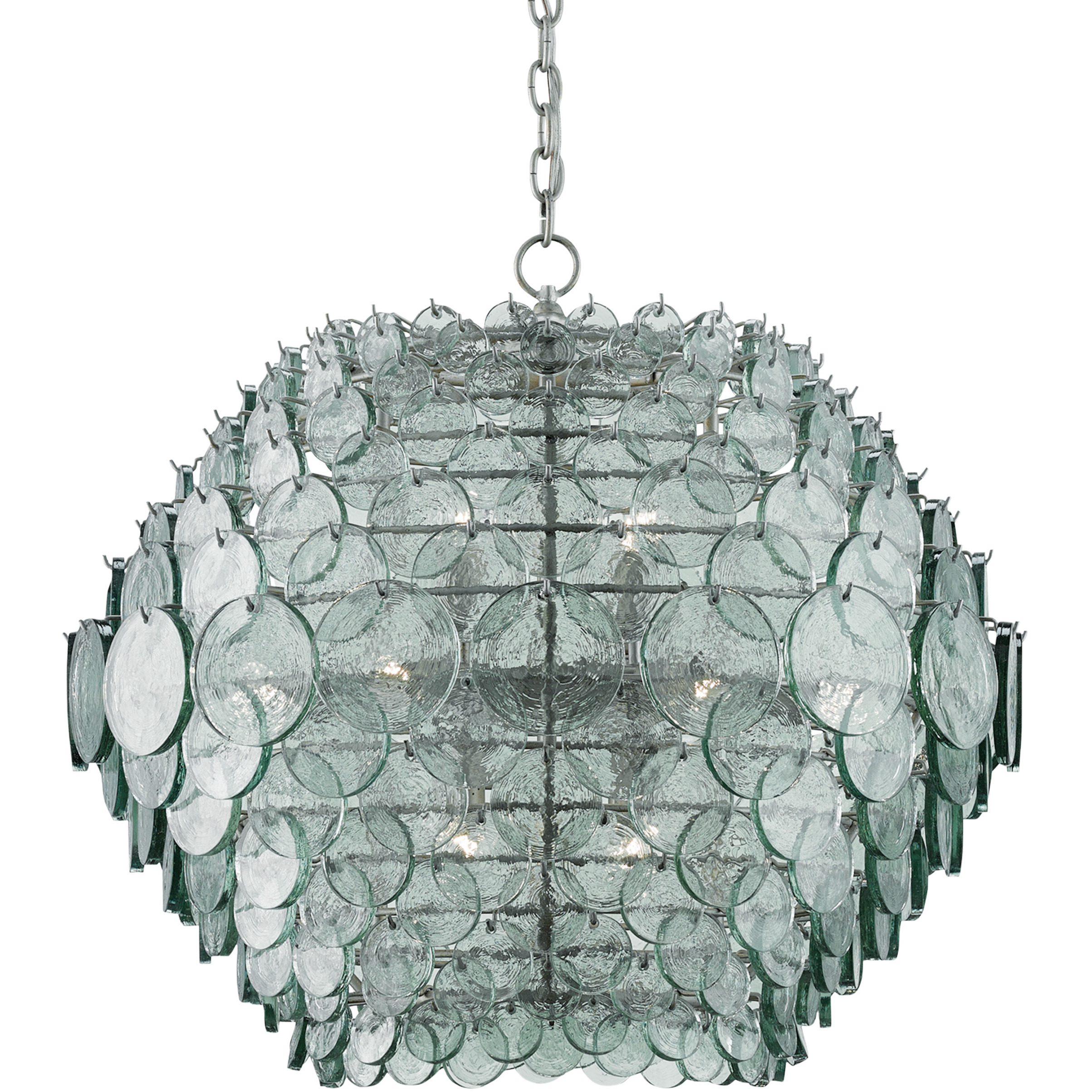 Braithwell 14 Light 29.5 inch Silver Granello Chandelier Ceiling Light
