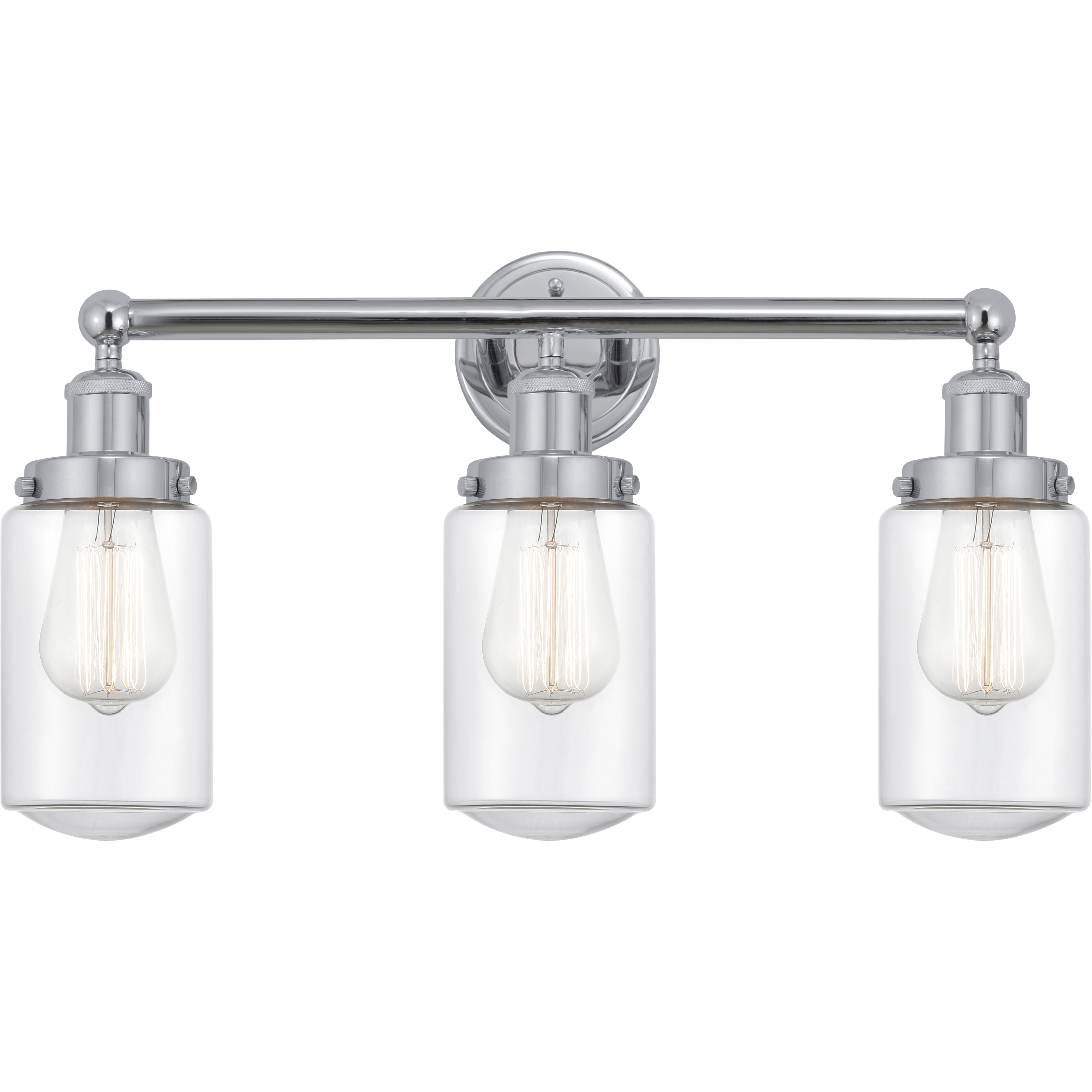 Dover 3 Light 24.5 inch Polished Chrome Bath Vanity Light Wall Light