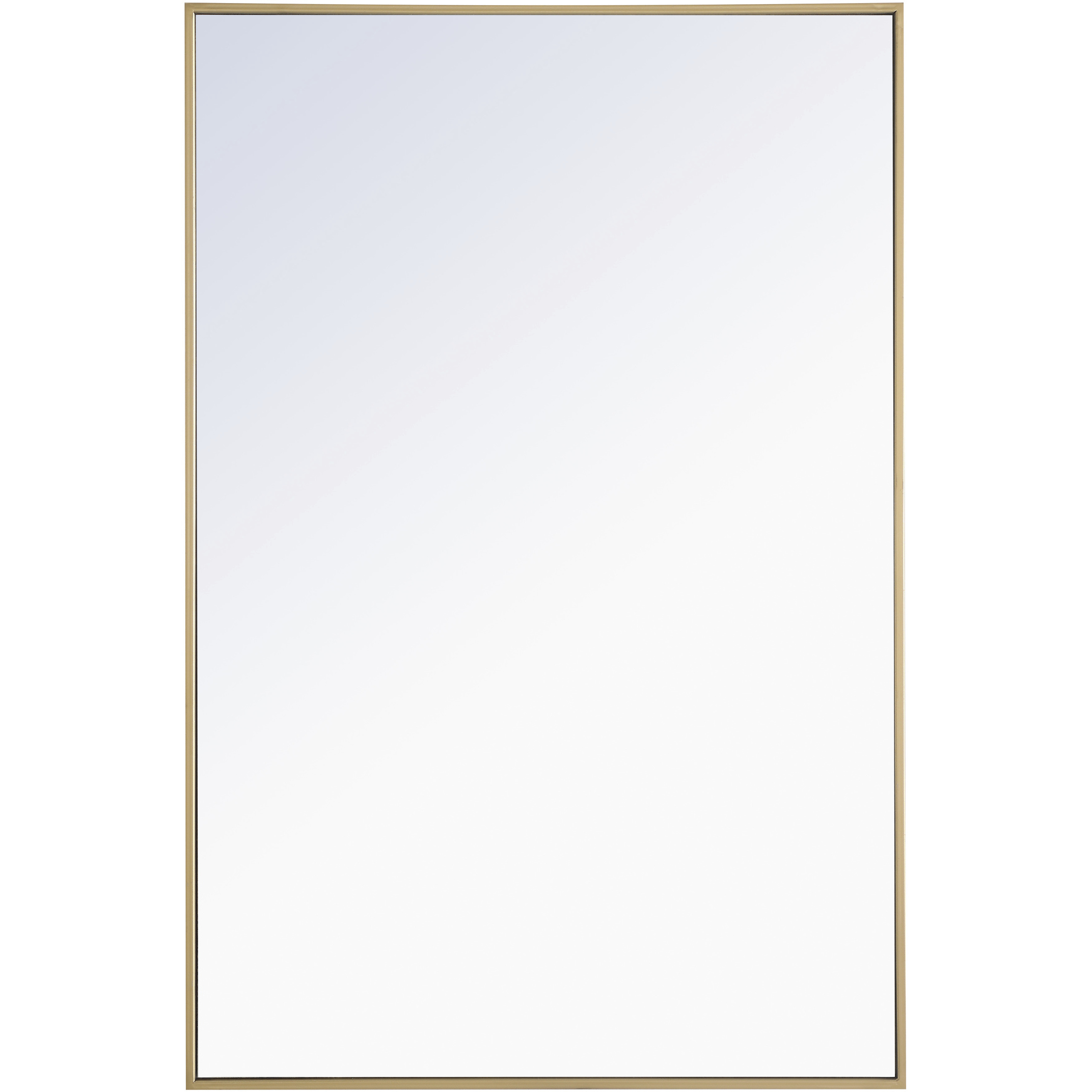 Monet 42 X 28 inch Brass Wall Mirror
