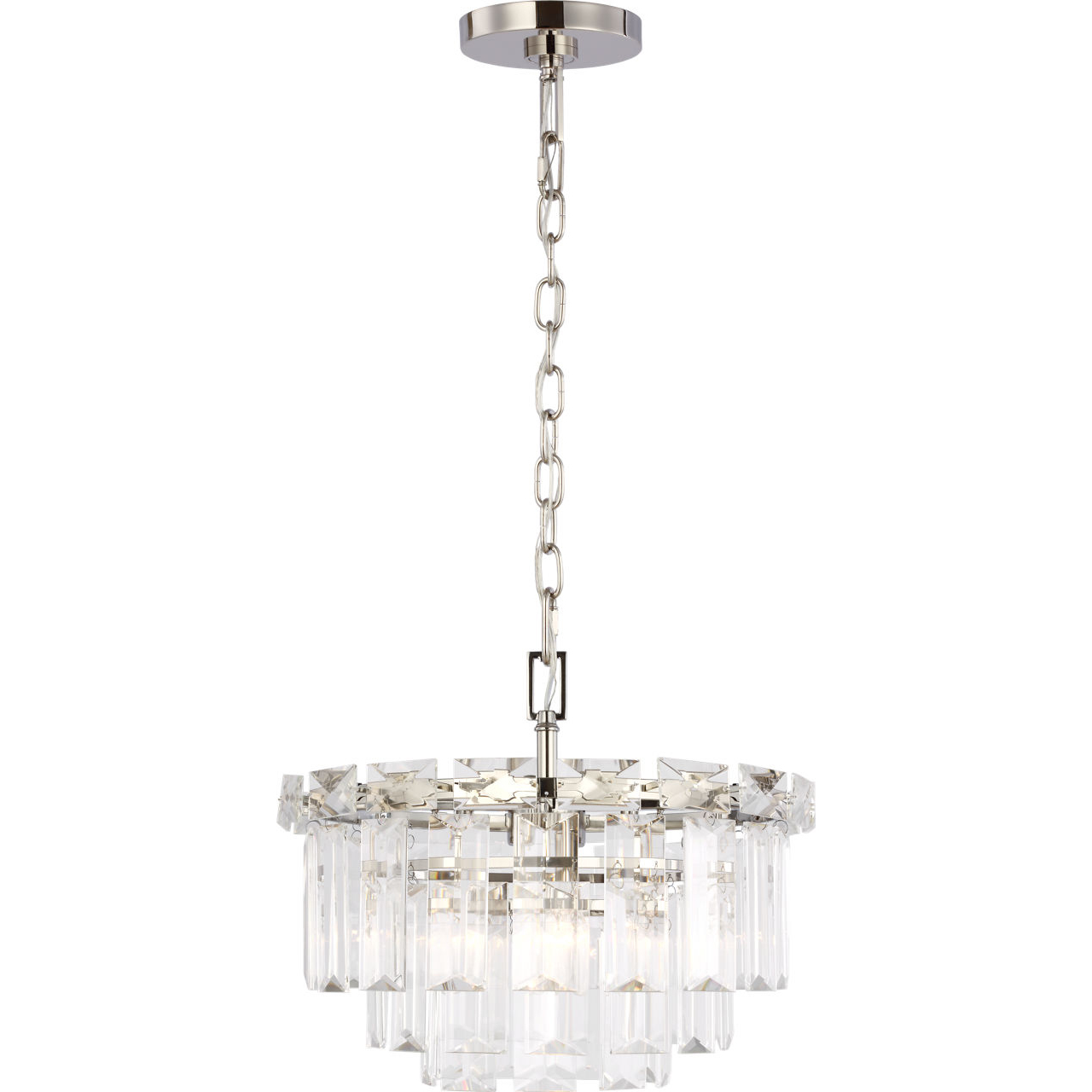 C&M by Chapman & Myers Arden 4 Light 16.13 inch Polished Nickel Chandelier Ceiling Light