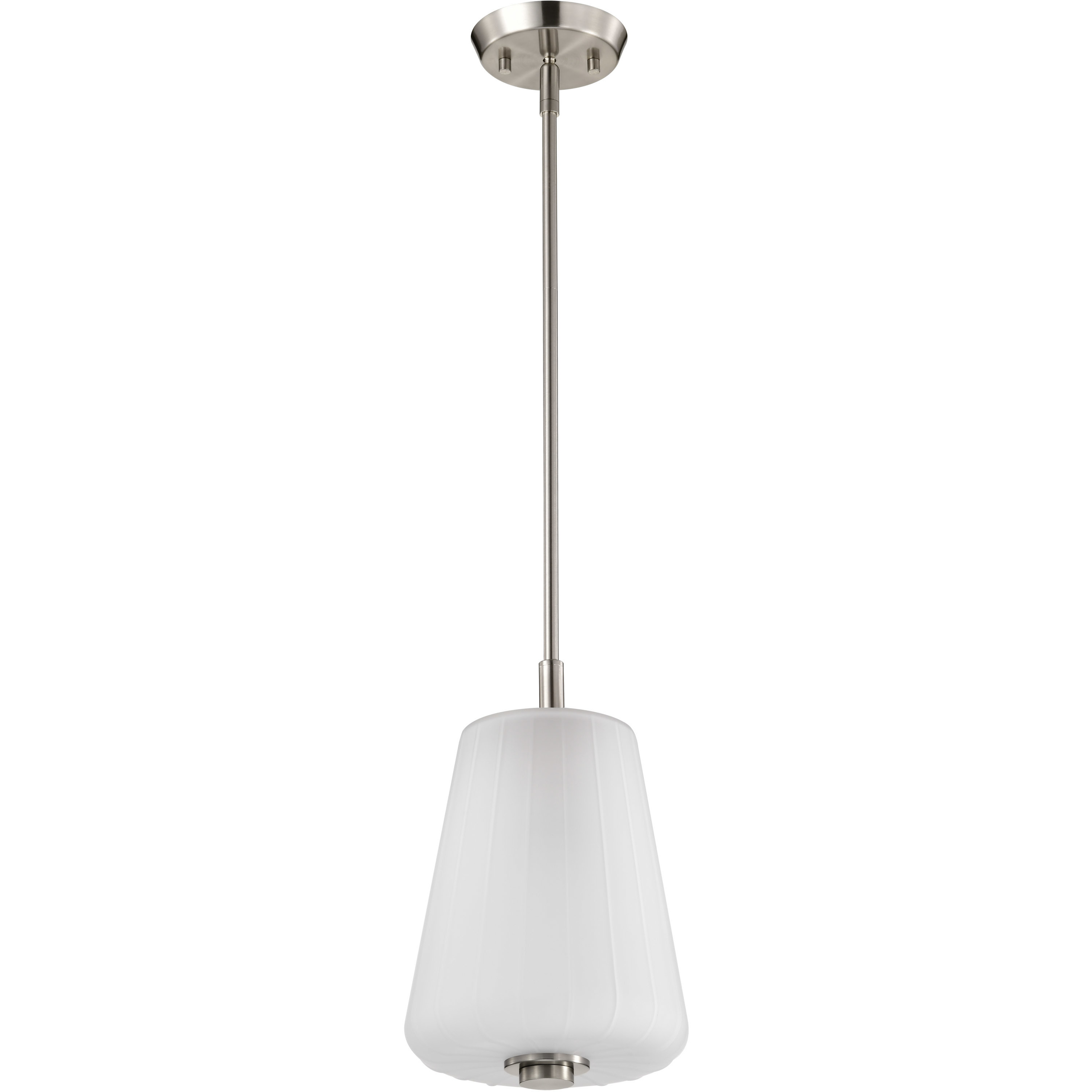 Lune 8 inch Brushed Nickel Pendant Ceiling Light