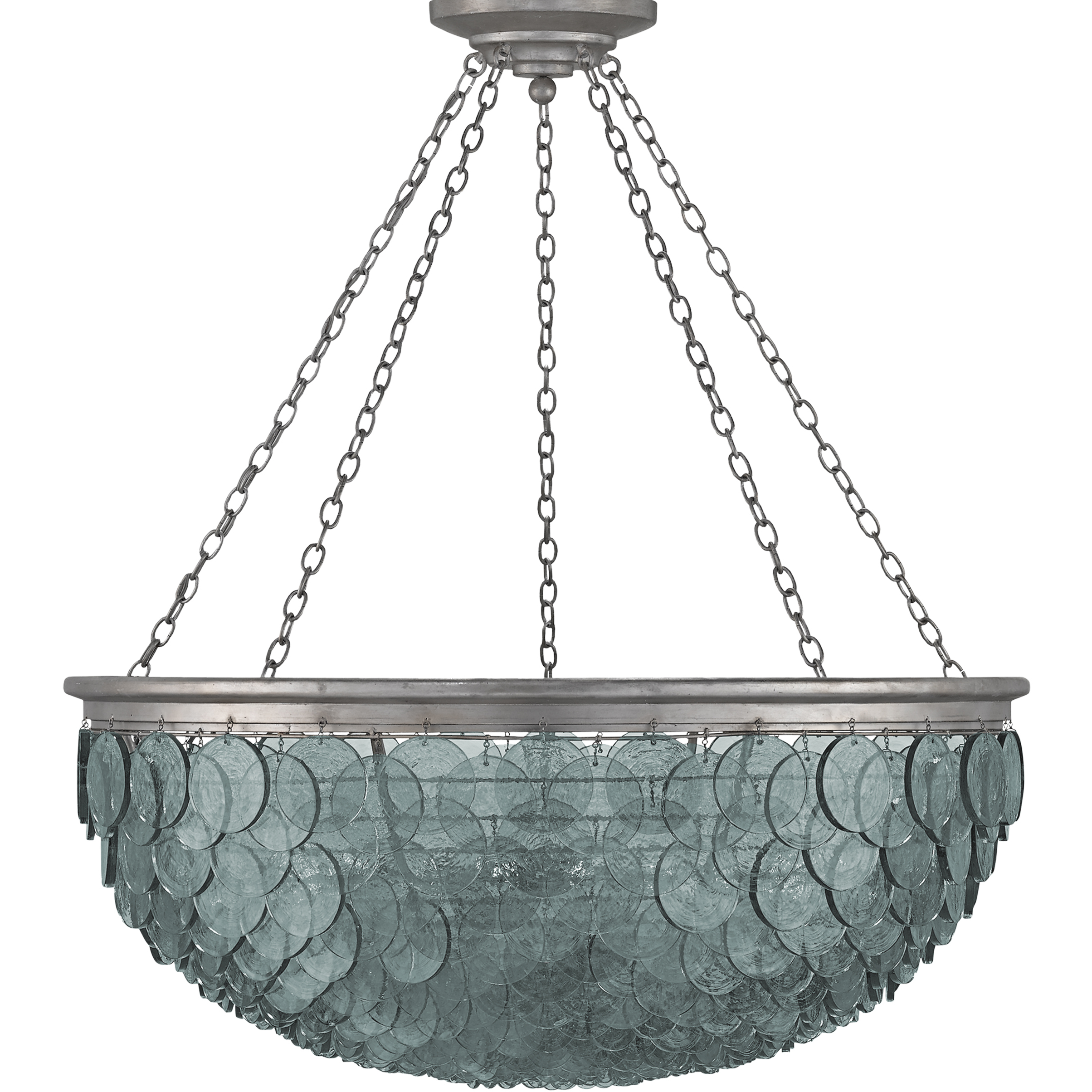 Quorum 20 Light 50 inch Silver Leaf Chandelier Ceiling Light, Large