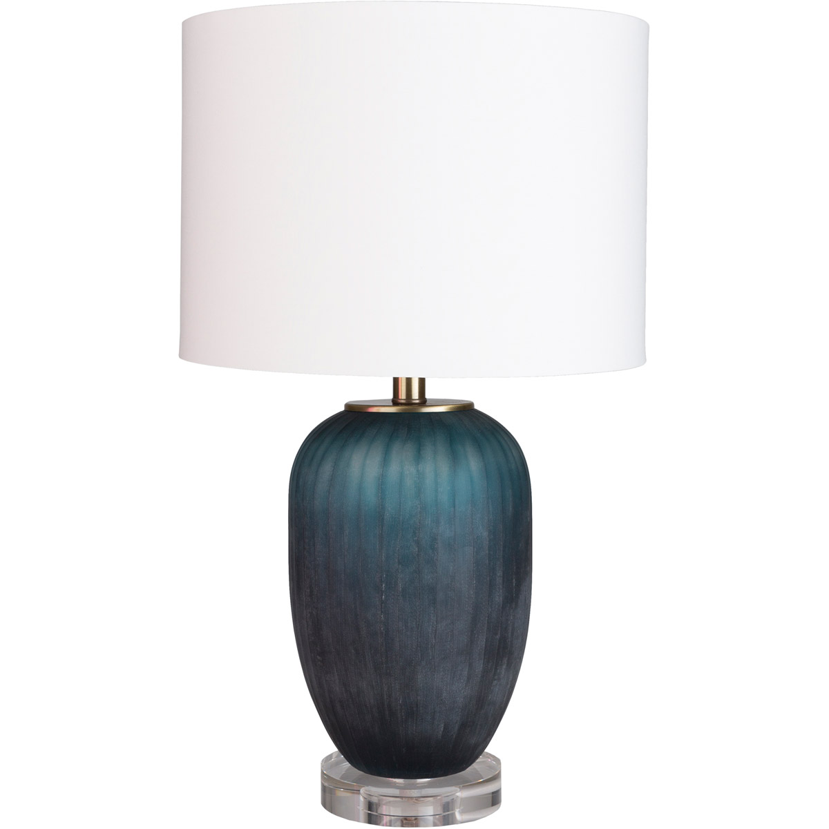 Oliver 24.25 inch 100 watt Teal/White Table Lighting Portable Light