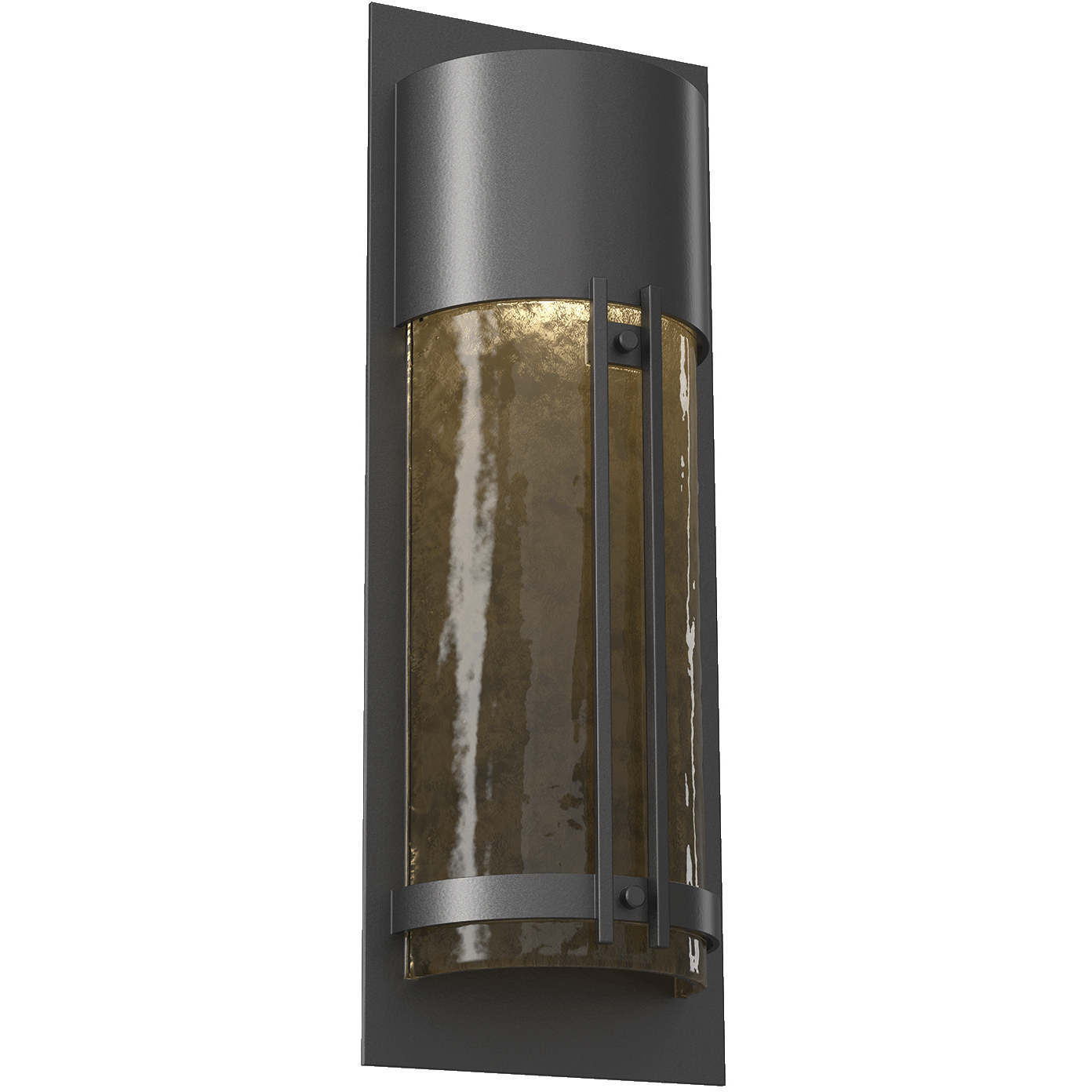 Outdoor Round Motif 1 Light 19 inch Statuary Bronze Outdoor Sconce in GU10 Halogen, Frosted Granite, Short Round