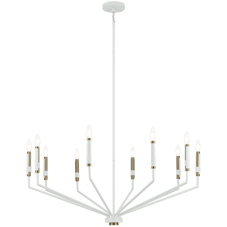 Armand 10 Light White Chandelier Ceiling Light