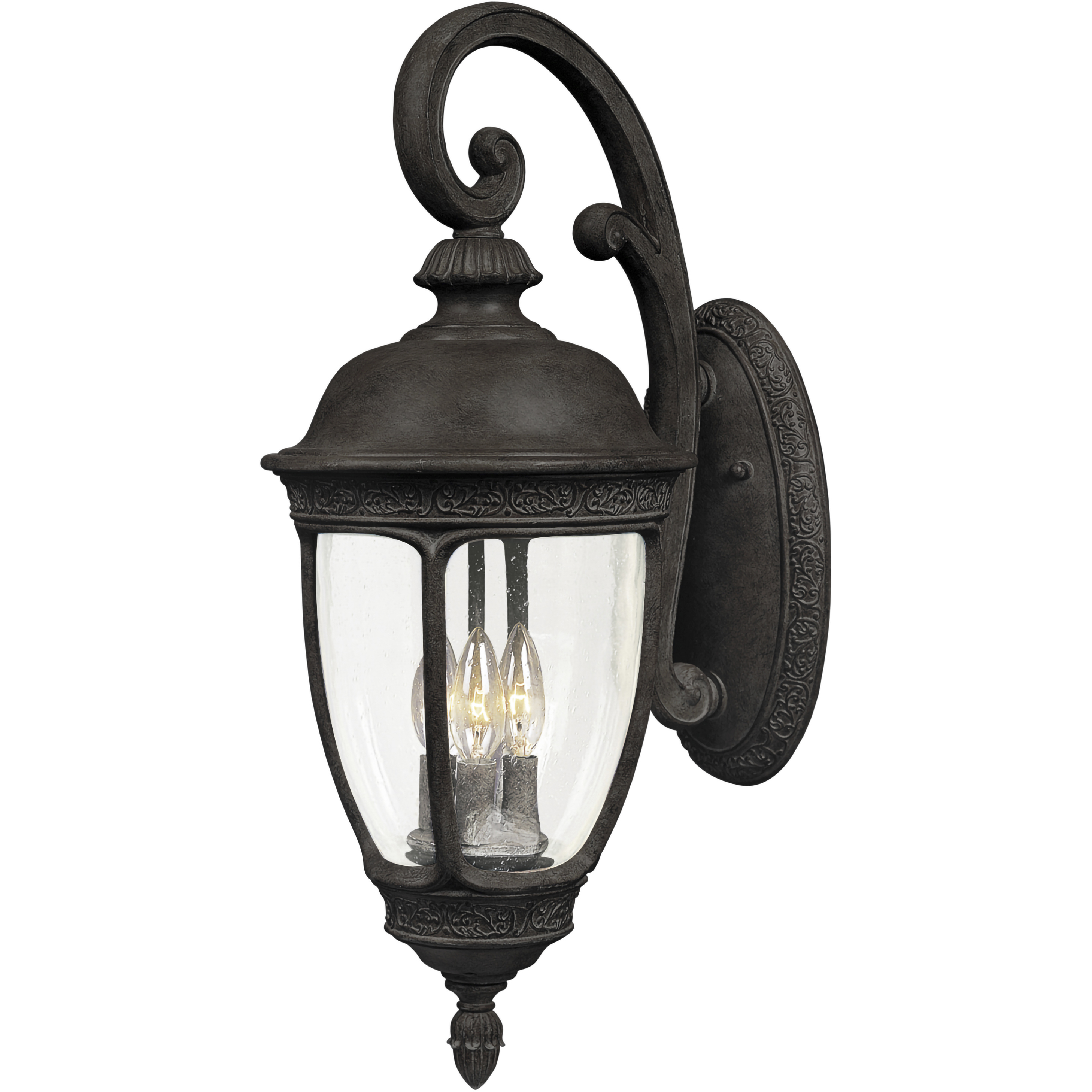Knob Hill DC 3 Light 19.5 inch Sienna Outdoor Wall Mount