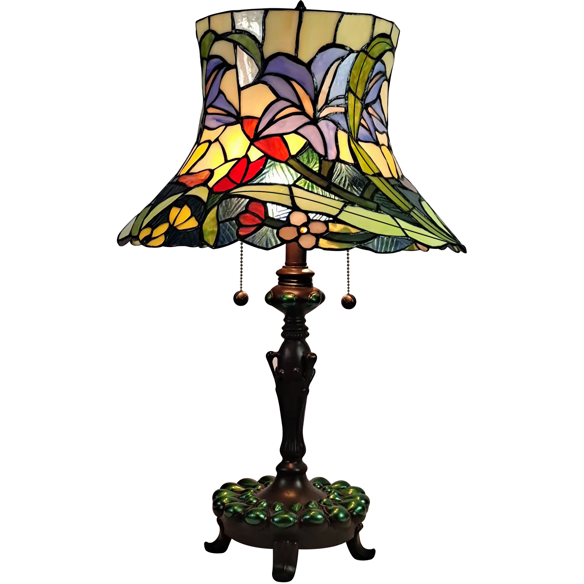 Entrada Floral 26 inch 60.00 watt Antique Bronze Table Lamp Portable Light