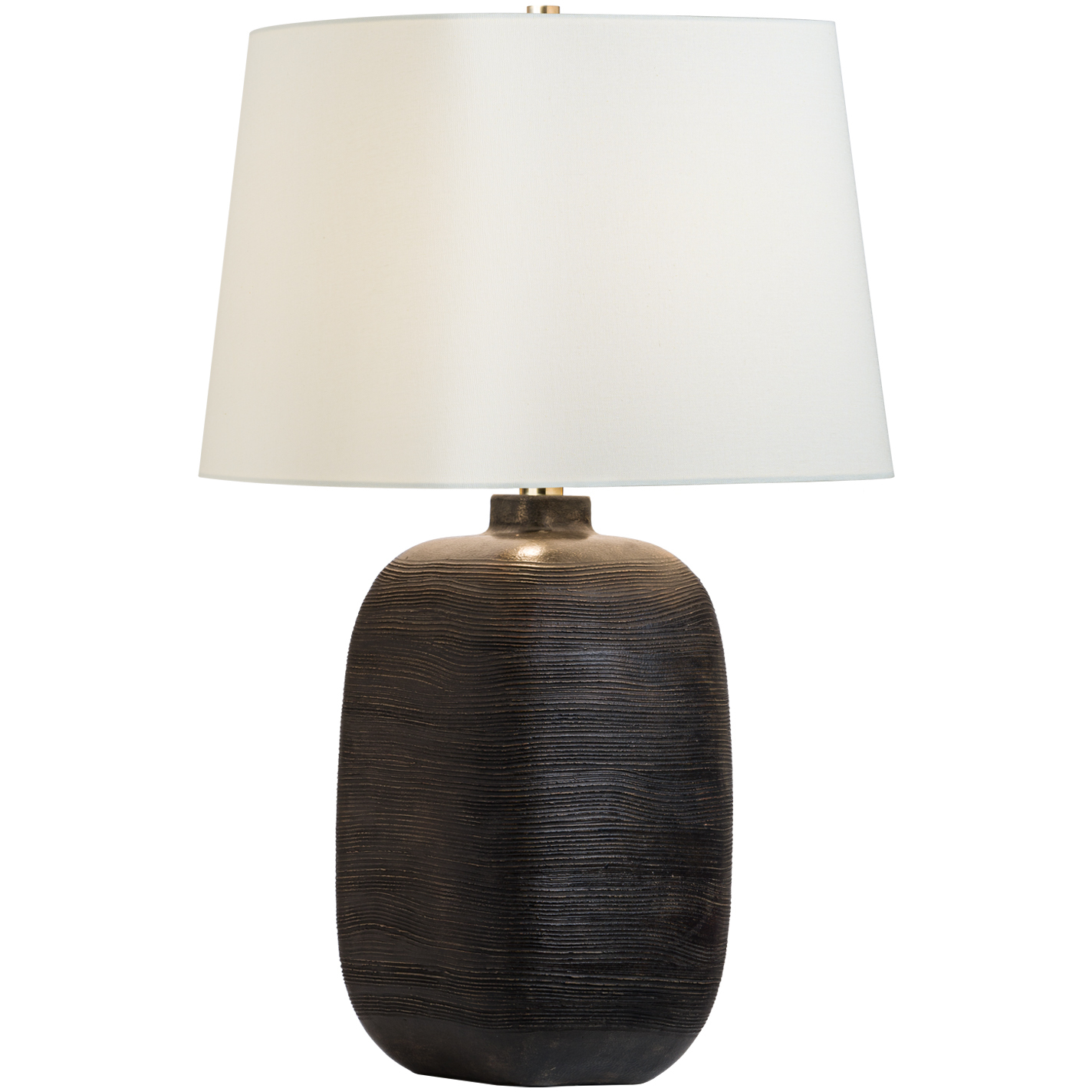 Chapman & Myers Pemba 31.5 inch 15 watt Chimney Black Combed Table Lamp Portable Light, Large