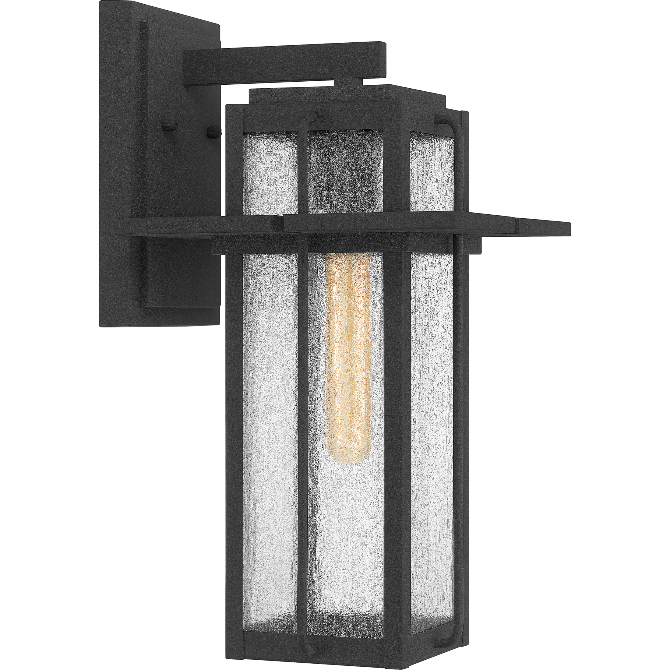 Randall 1 Light 17 inch Mottled Black Outdoor Wall Lantern, Large