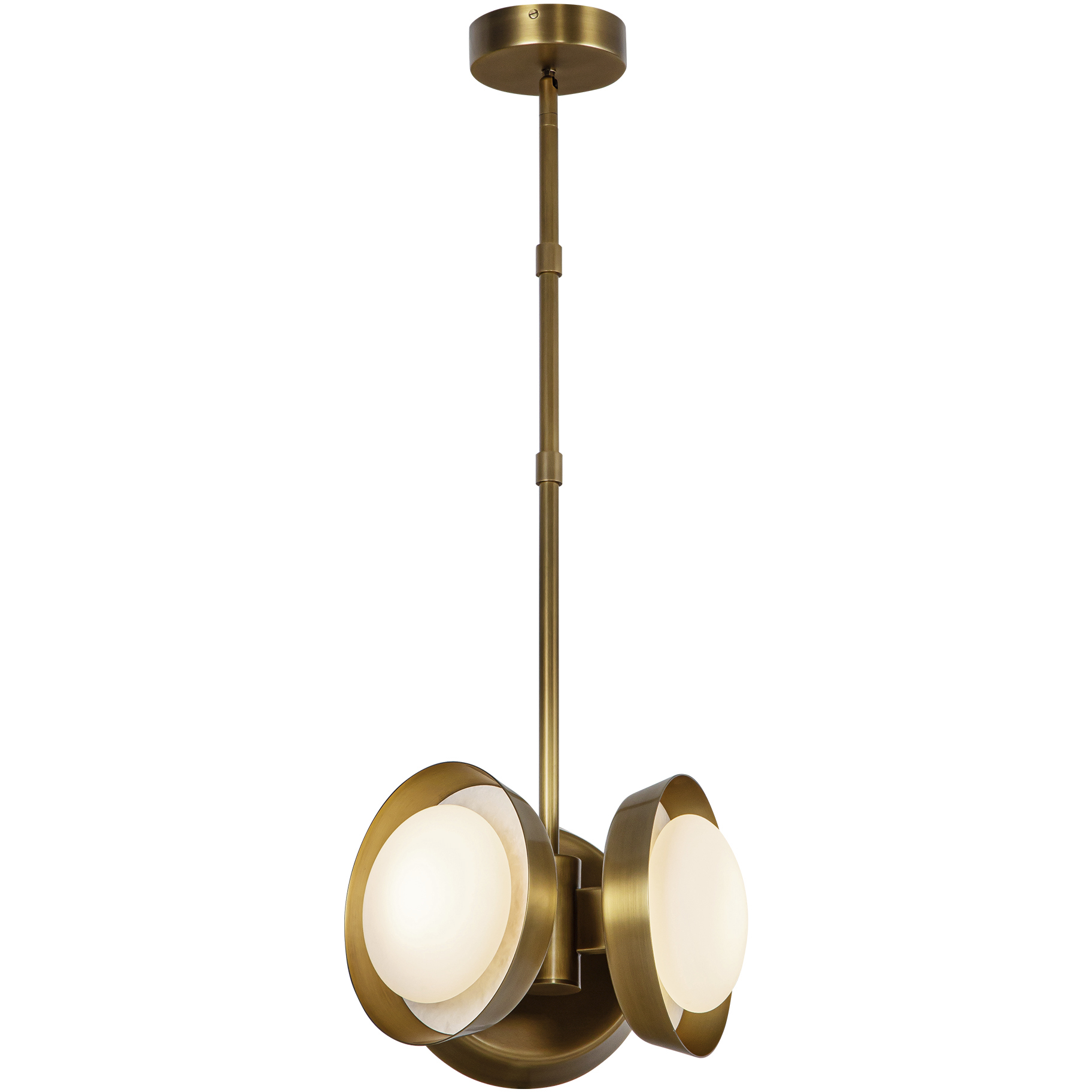 Alonso LED 12.63 inch Vintage Brass Pendant Ceiling Light