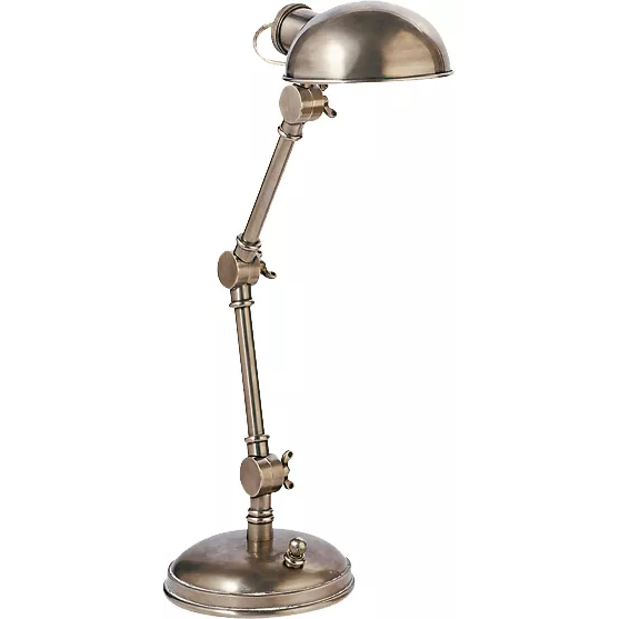 Chapman & Myers Pixie 13 inch 25 watt Antique Nickel Table Lamp Portable Light