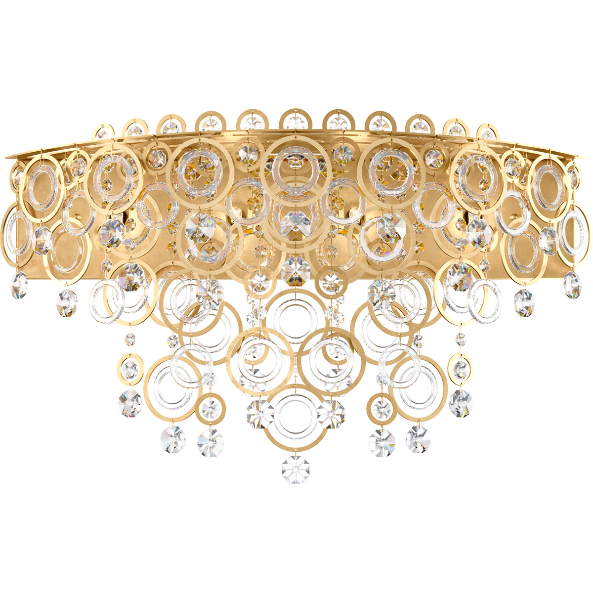 Circulus 4 Light 24.5 inch Heirloom Silver Bath Vanity & Wall Light in Optic