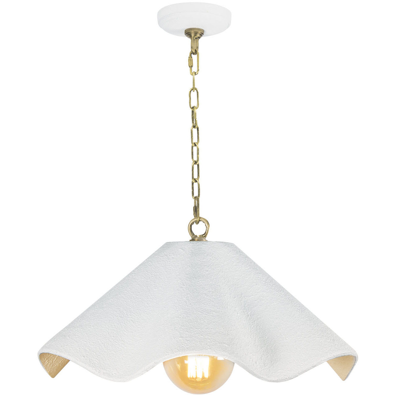 Marisol 1 Light 14.75 inch White Pendant Ceiling Light, Small