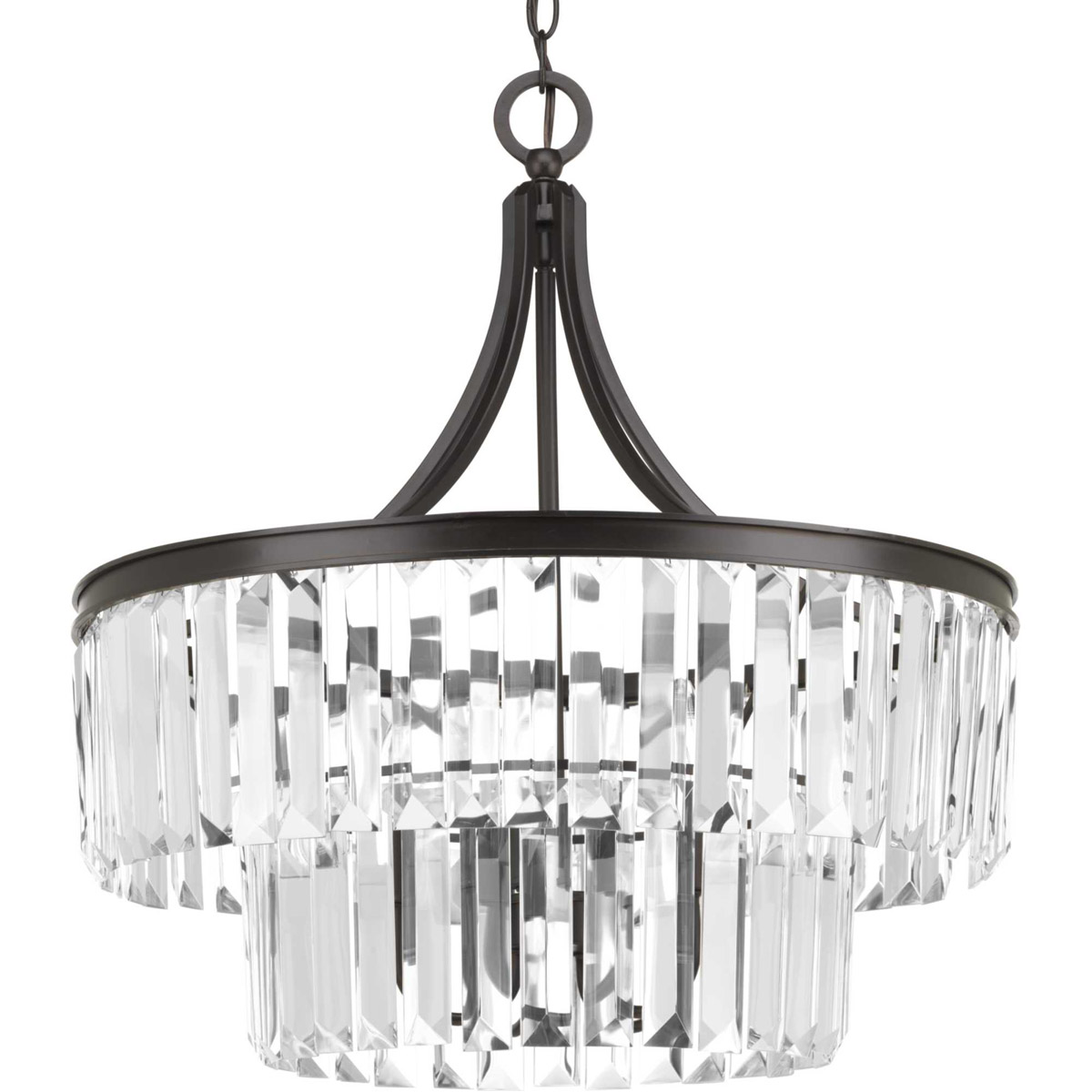 Glimmer 5 Light 22.25 inch Antique Bronze Pendant Ceiling Light, Design Series