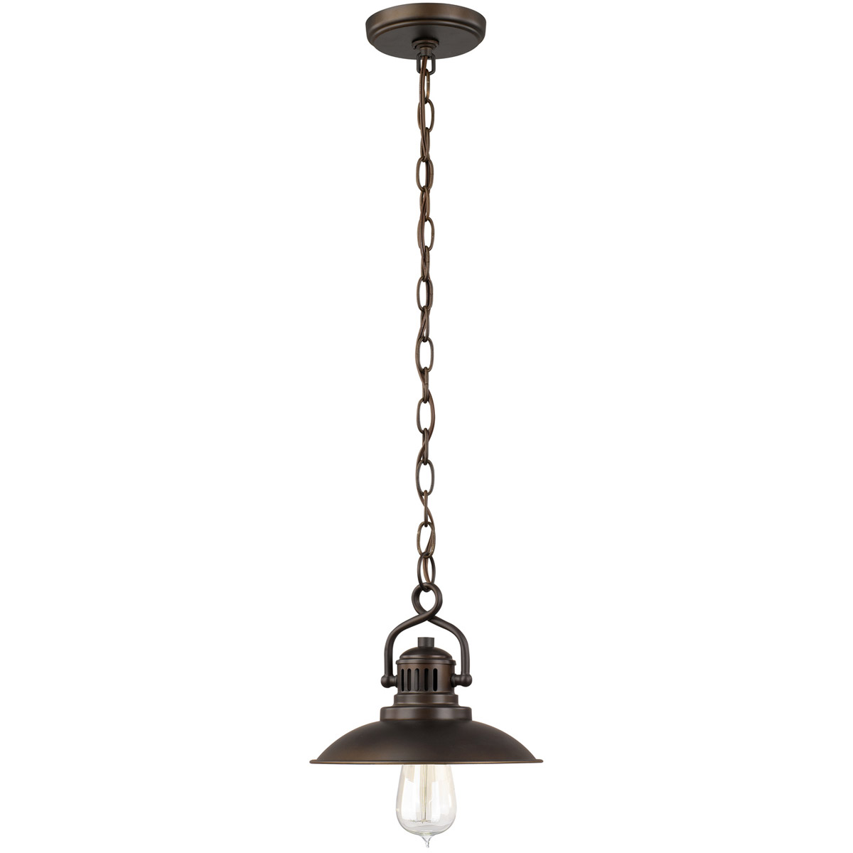 O'Neal 1 Light 9.5 inch Burnished Bronze Pendant Ceiling Light