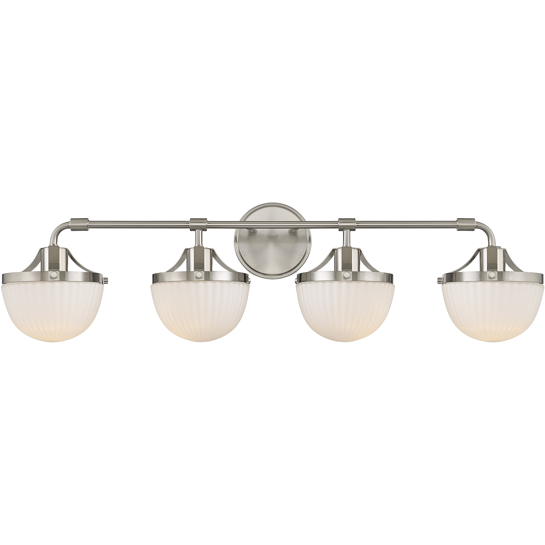 Meredith 4 Light 33 inch Satin Nickel Bathroom Vanity Light Wall Light