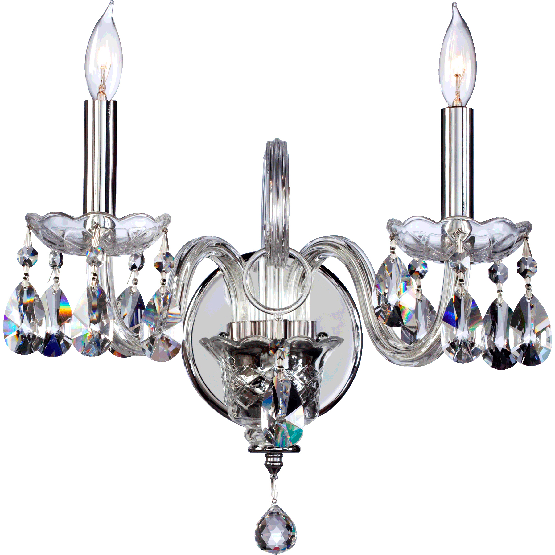 Bohemian Katerina 2 Light 13.5 inch Chrome Wall Sconce Wall Light