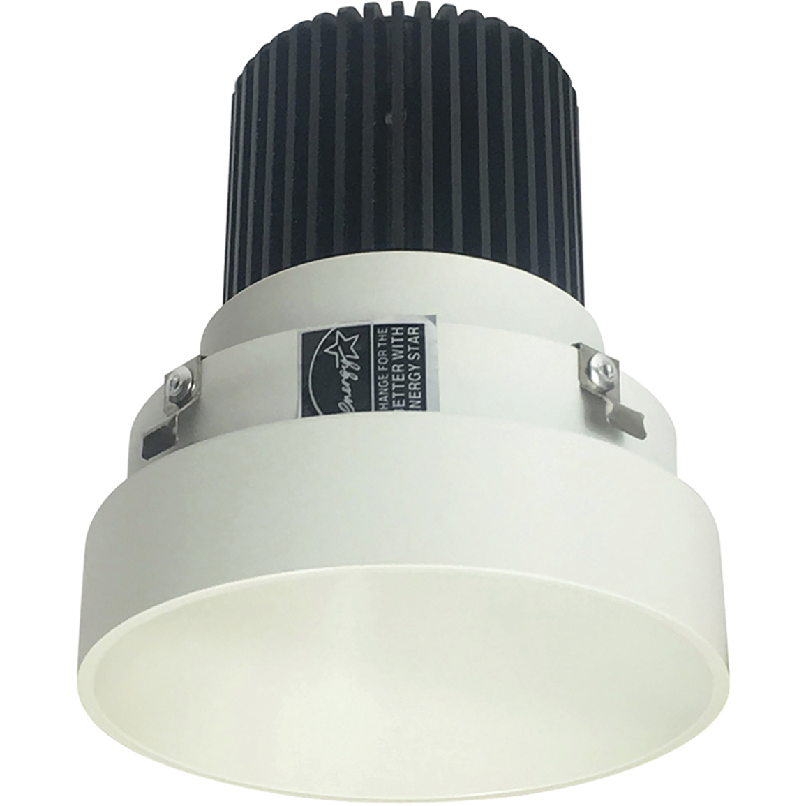 Iolite White with White Recessed Light in 3000K, 1000, Round Trimless Reflector