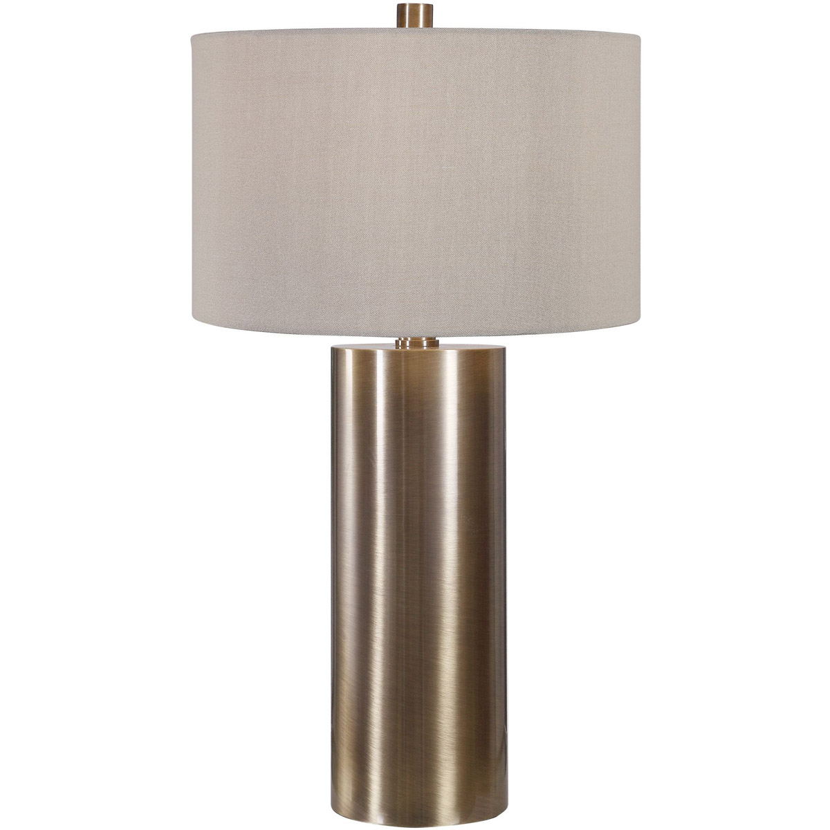 Taria 32 inch 150 watt Brushed Brass Table Lamp Portable Light