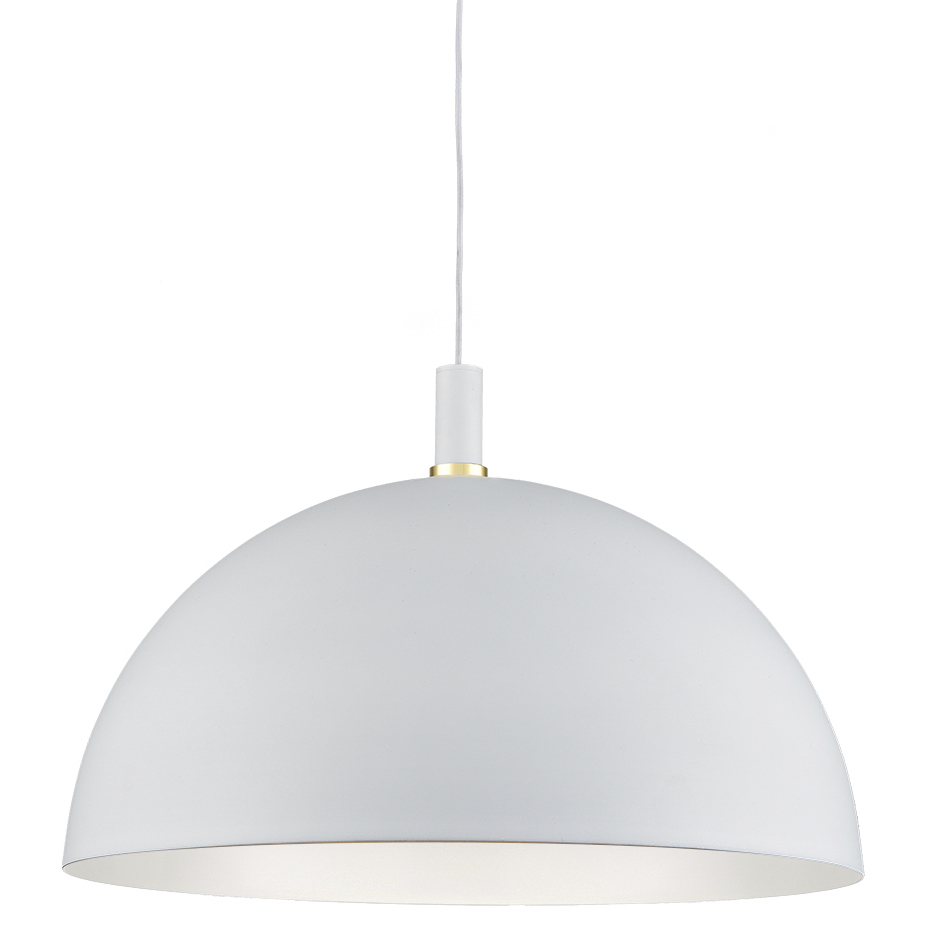 Archibald 1 Light 31.5 inch White with Gold Detail Pendant Ceiling Light