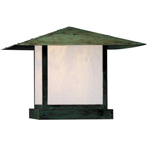 Monterey 1 Light 15.5 inch Raw Copper Column Mount in Clear Seedy, Cloud Lift Overlay
