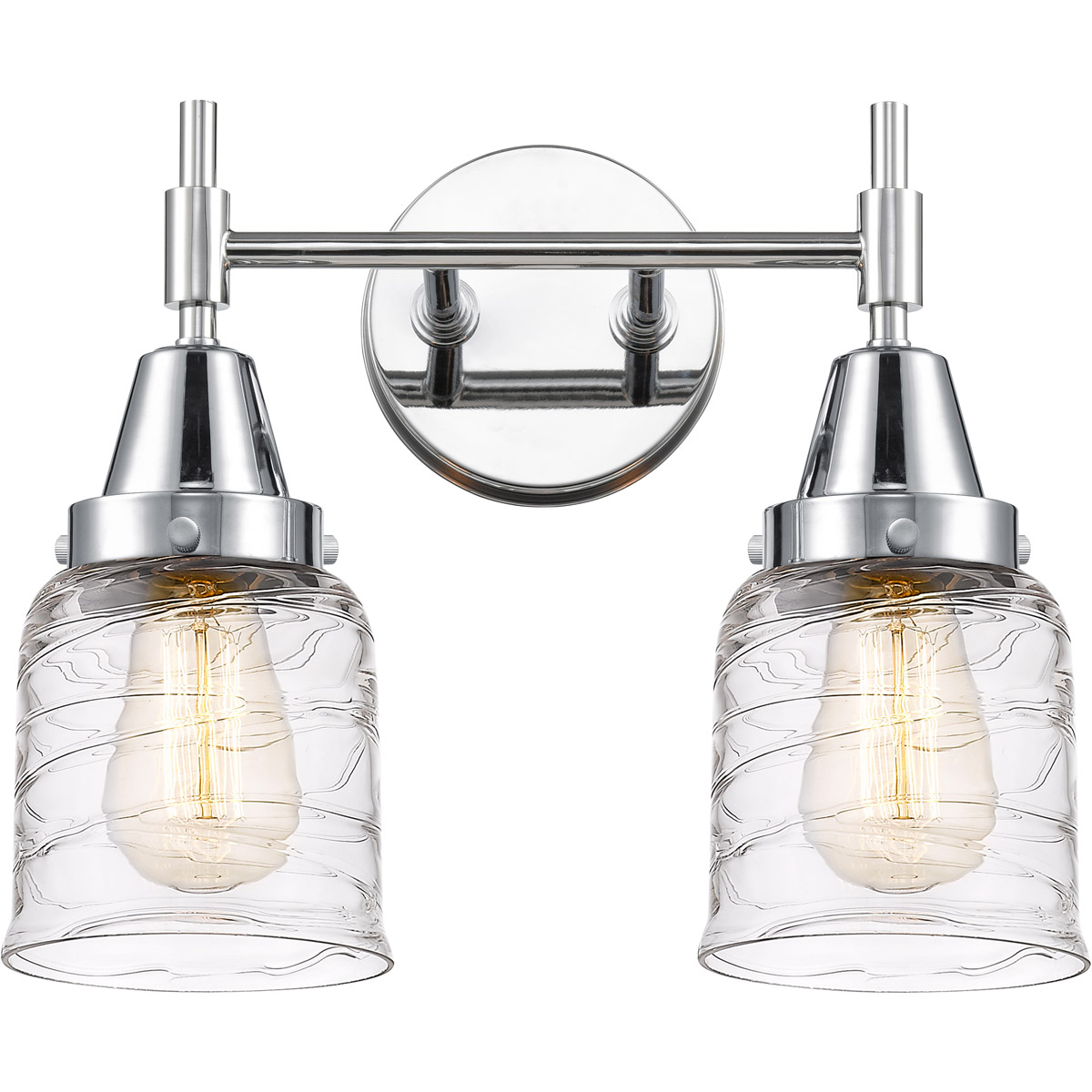 Caden LED 14 inch Polished Chrome Bath Vanity Light Wall Light