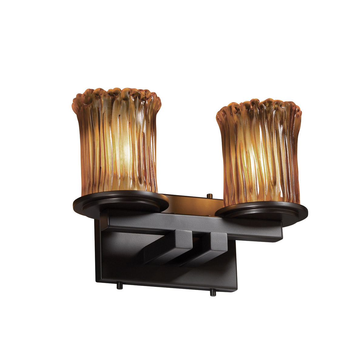 Veneto Luce Bath Bar Wall Light in 1400 Lm LED, Matte Black, Clear Textured (Veneto Luce), Dakota