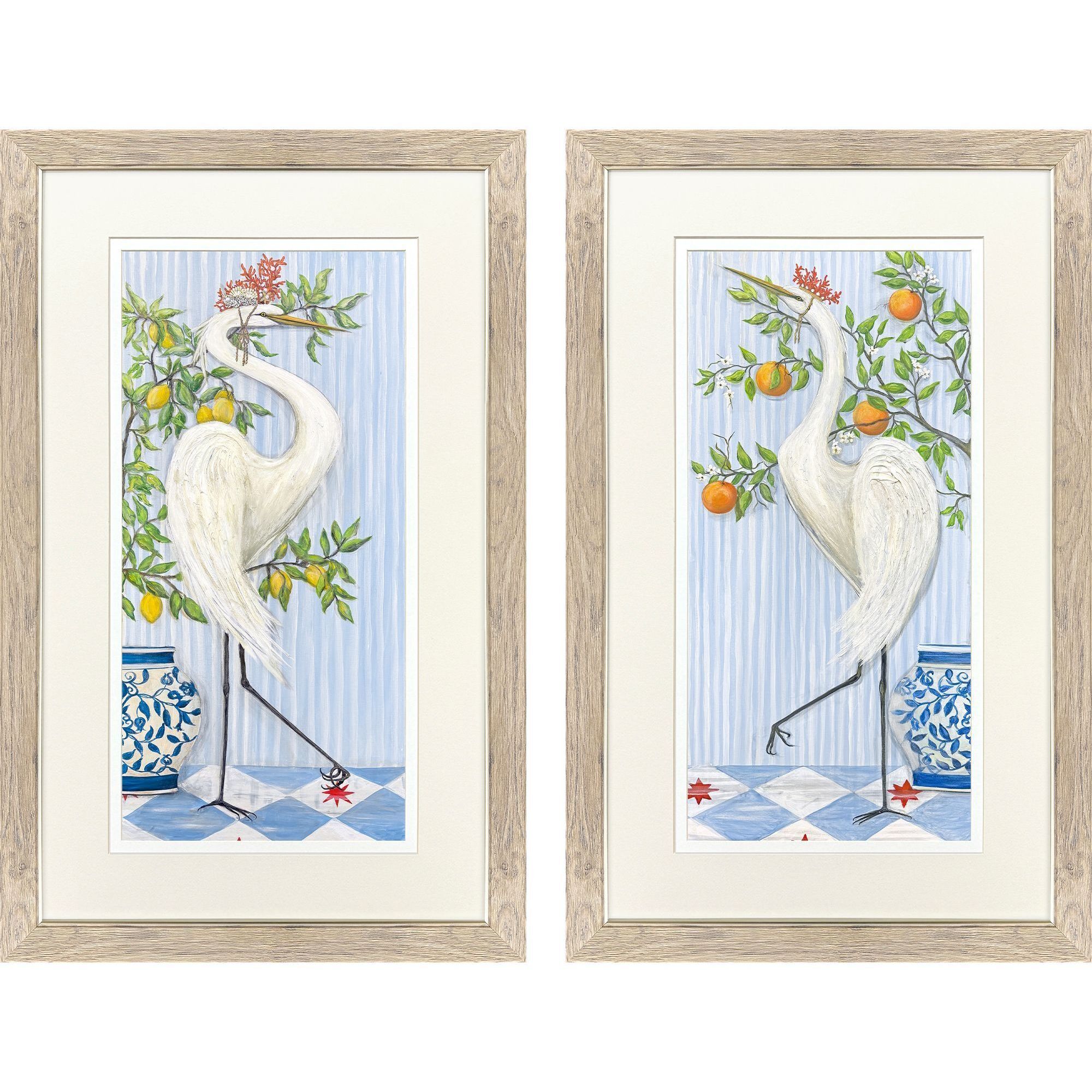 Propac Blue and Green and Orange and Red Framed Art, Propac