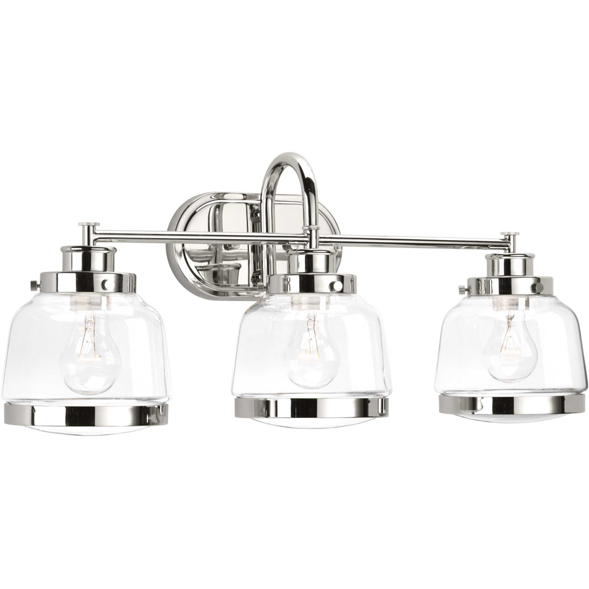 Judson 3 Light 26 inch Polished Nickel Bath Vanity Wall Light