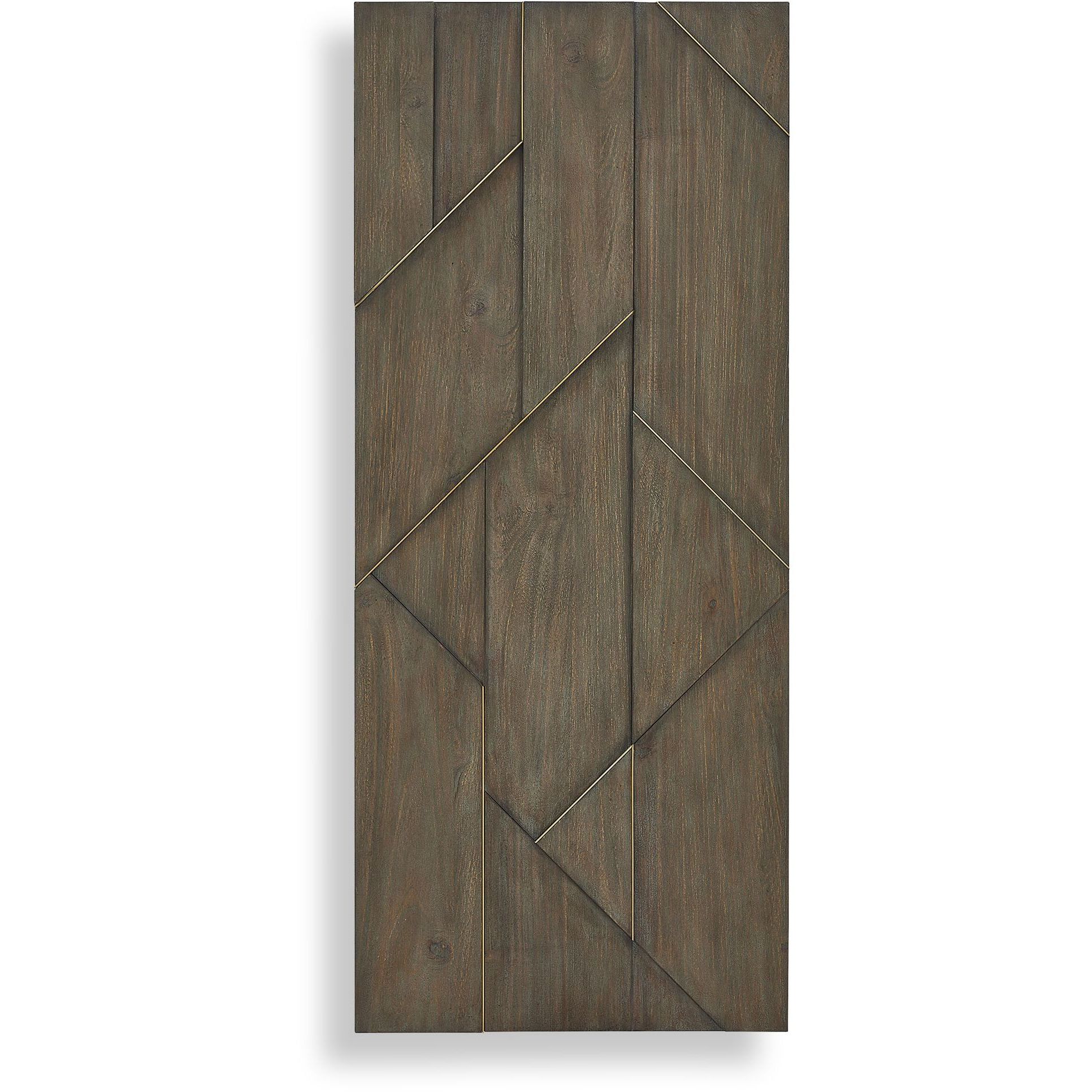 Hanoi Brass and Walnut Wood Wall Panel