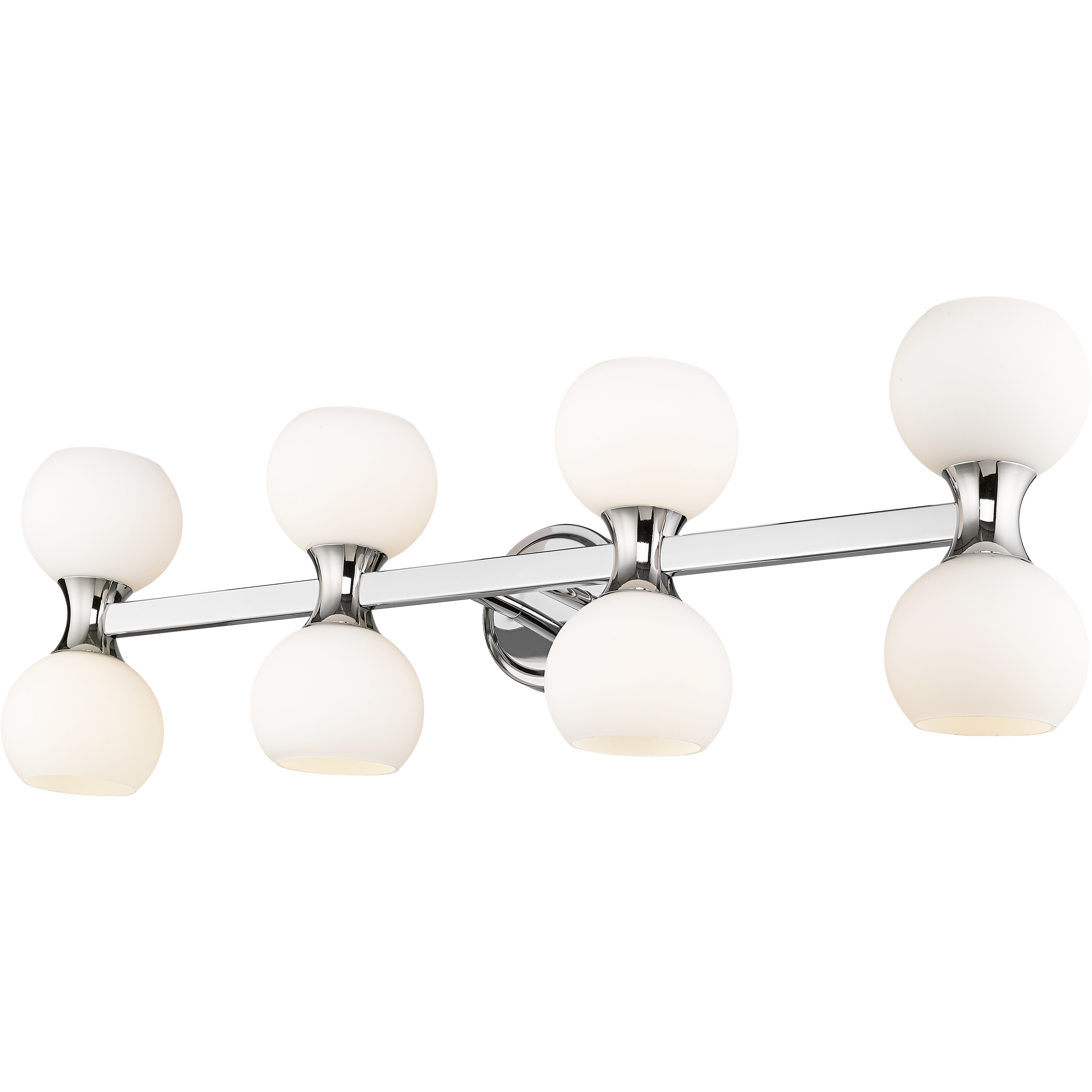 Artemis 8 Light 35 inch Chrome Vanity Wall Light