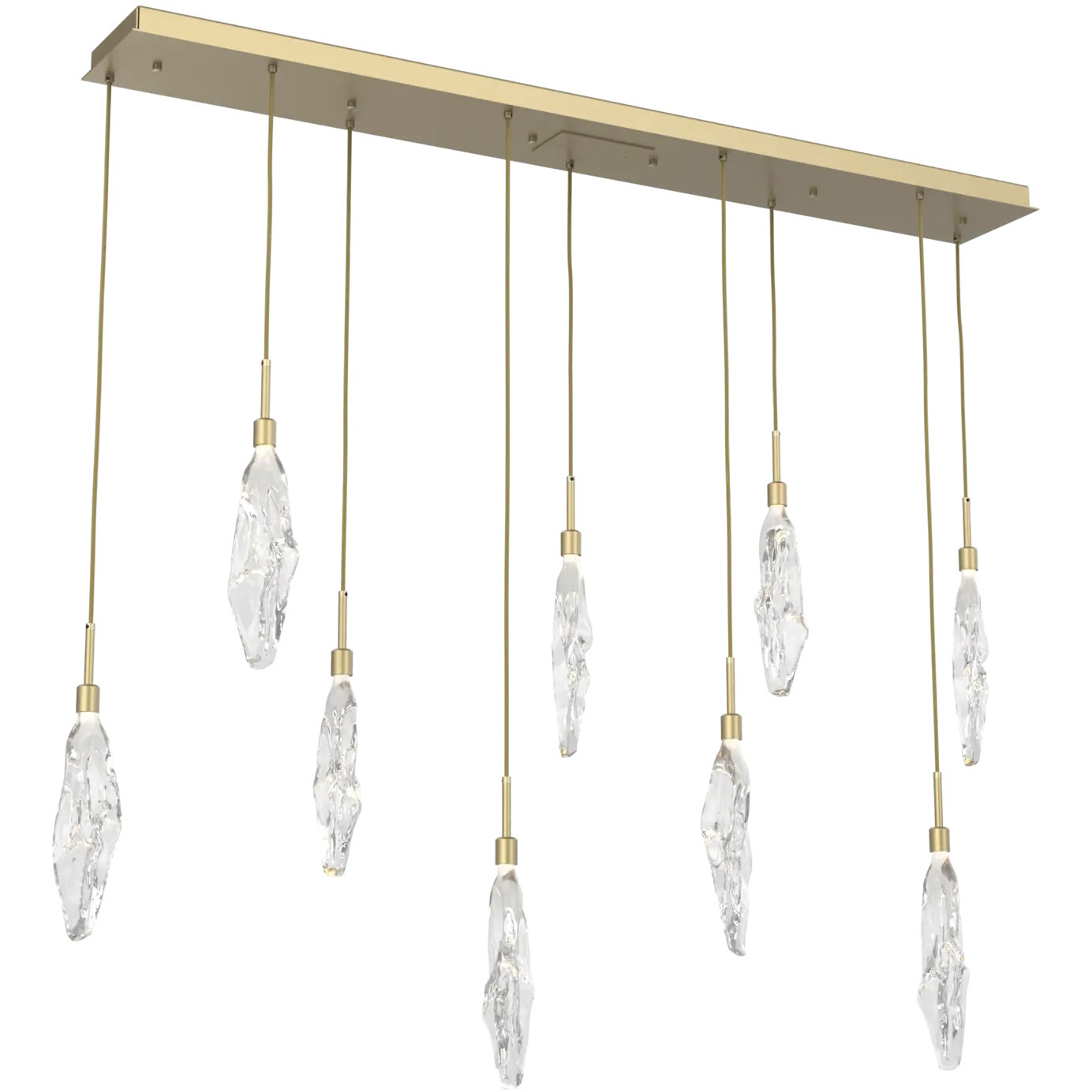 Icefall LED 64.9 inch Burnished Bronze Linear Pendant Chandelier Ceiling Light in 2700K LED