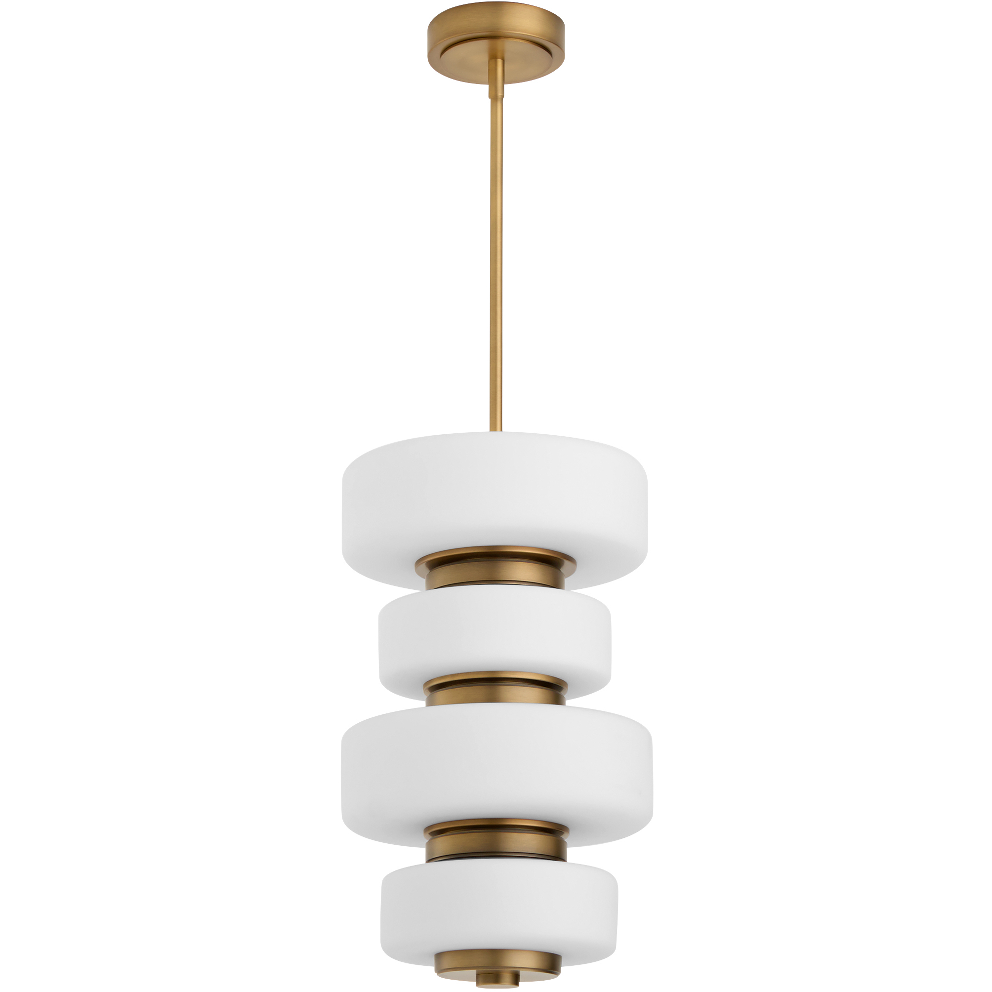 Favo 13.5 inch Brushed Brass Pendant Ceiling Light