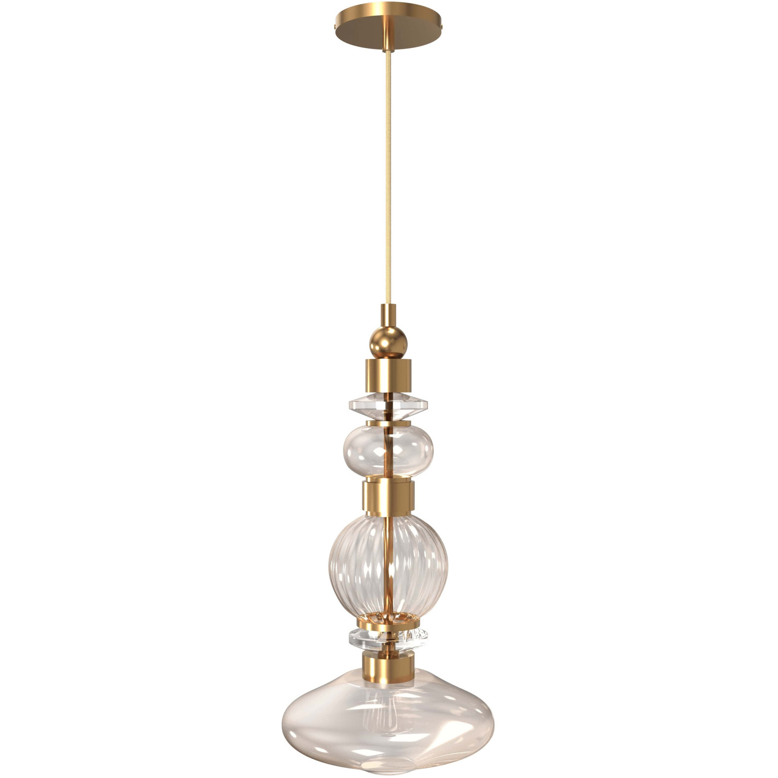 Avra LED 9 inch Aged Brass Pendant Ceiling Light