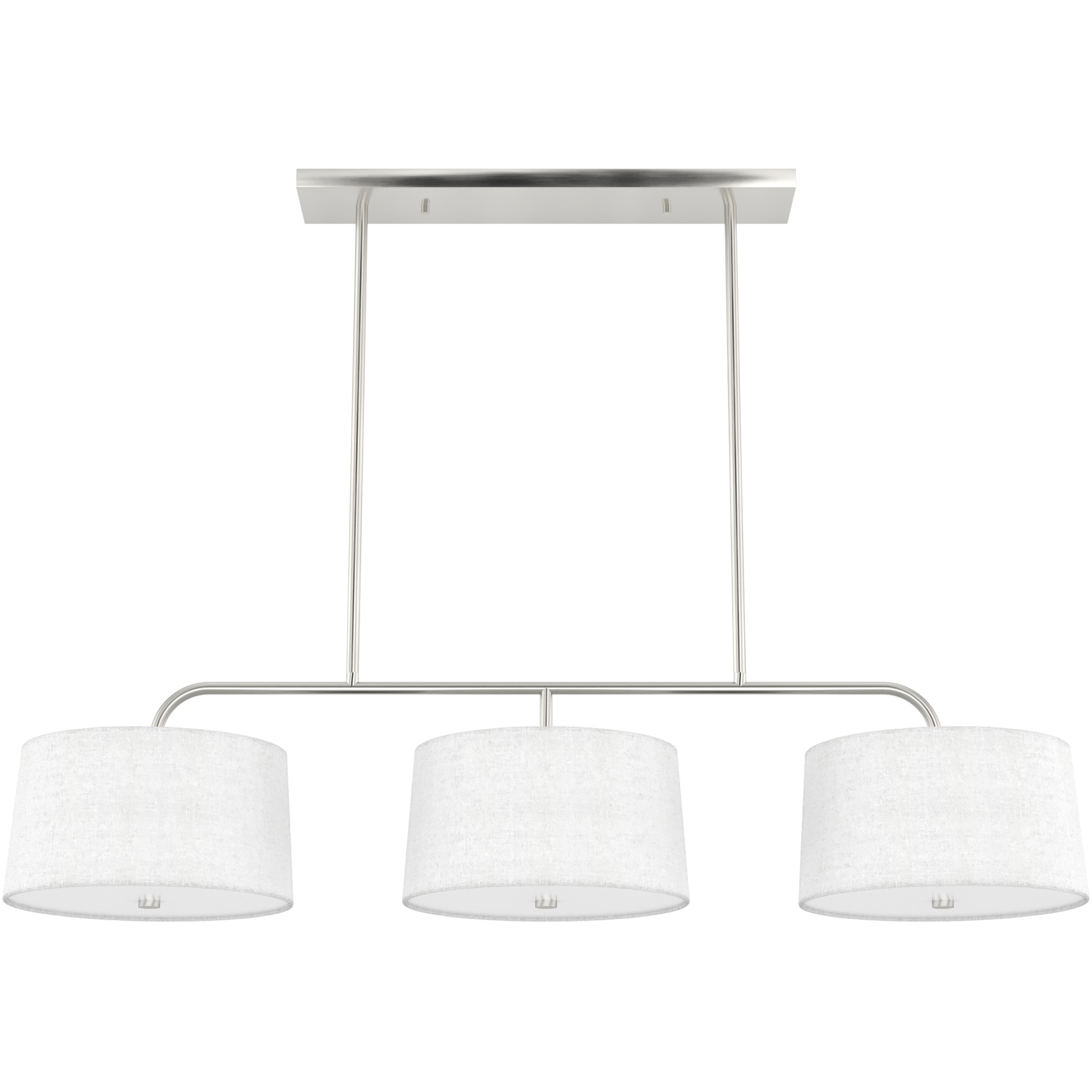 Cottage Hill 6 Light 49 inch Brushed Nickel Linear Chandelier Ceiling Light