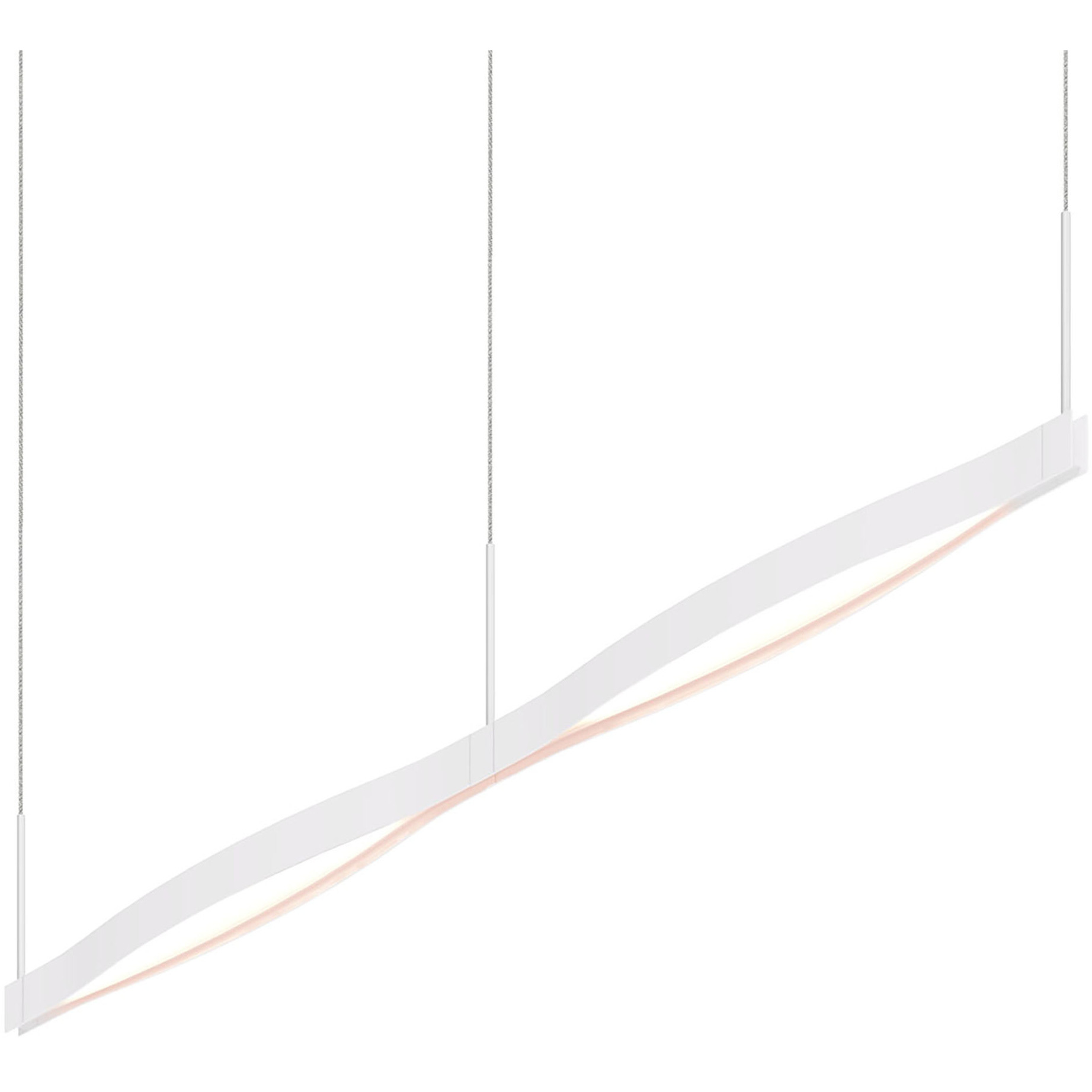 Ola LED 55 inch Satin White Pendant Ceiling Light 