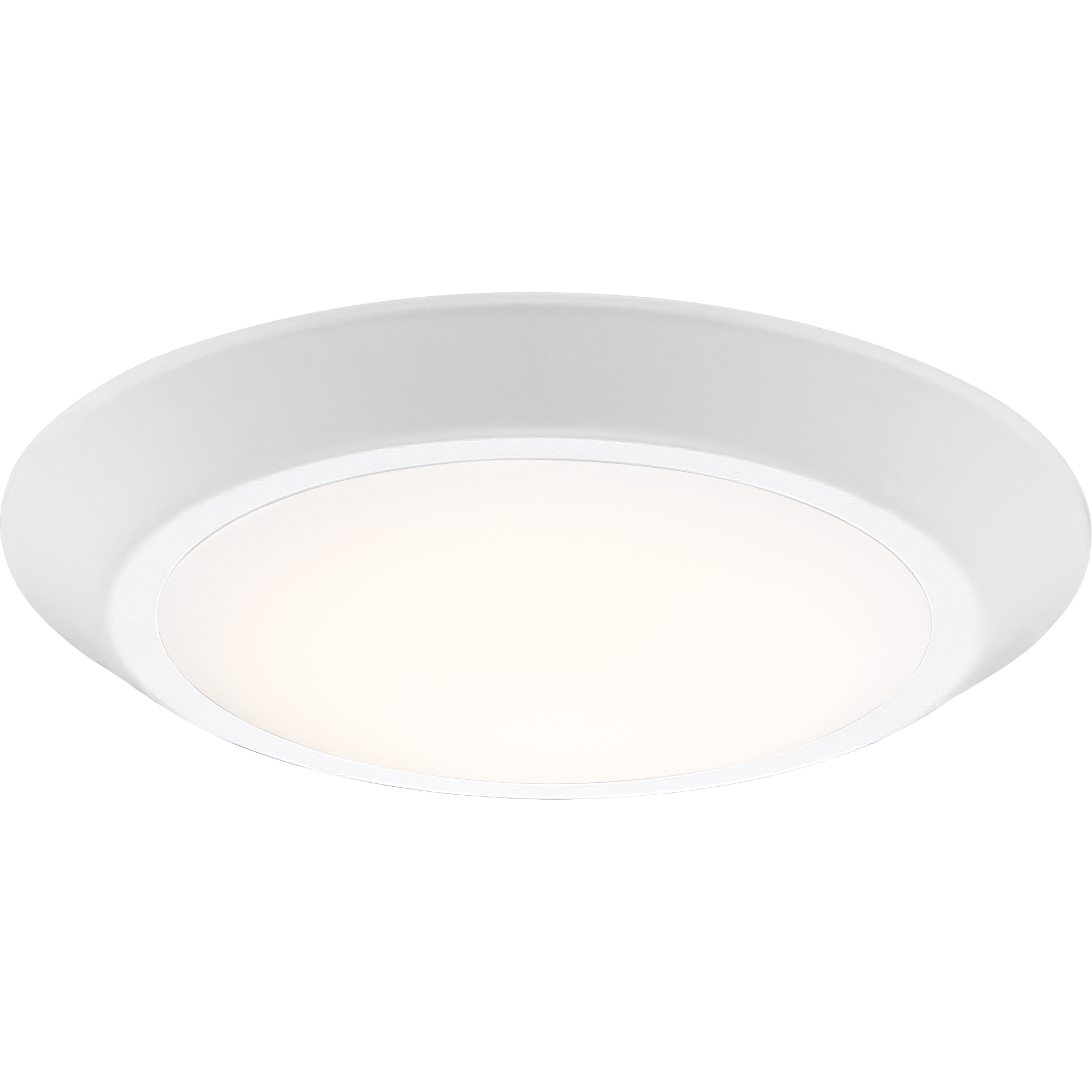 Verge LED 8 inch Fresco Flush Mount Ceiling Light in White Lustre