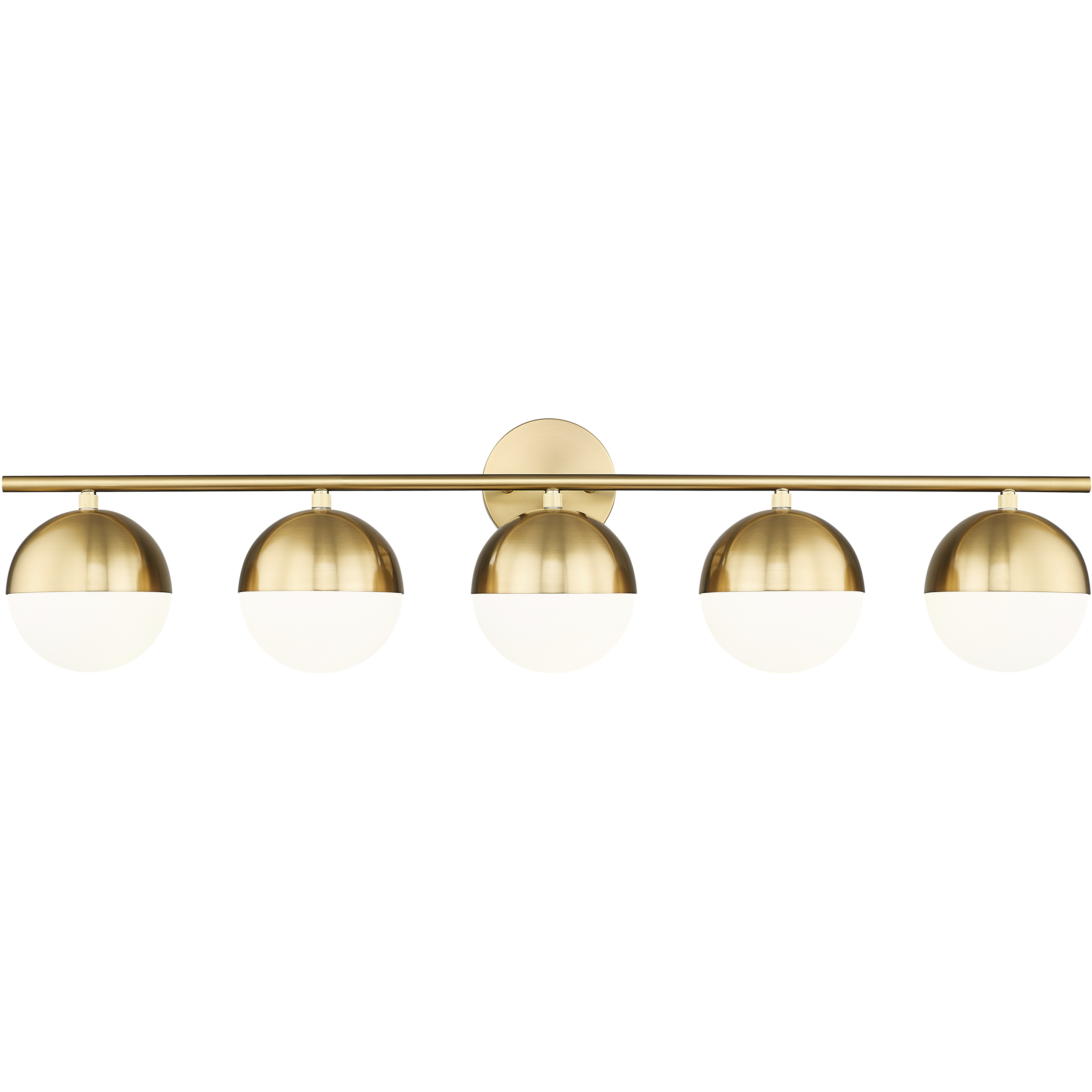 Realm Sphere 5 Light 40 inch Modern Gold Bath Vanity Wall Light
